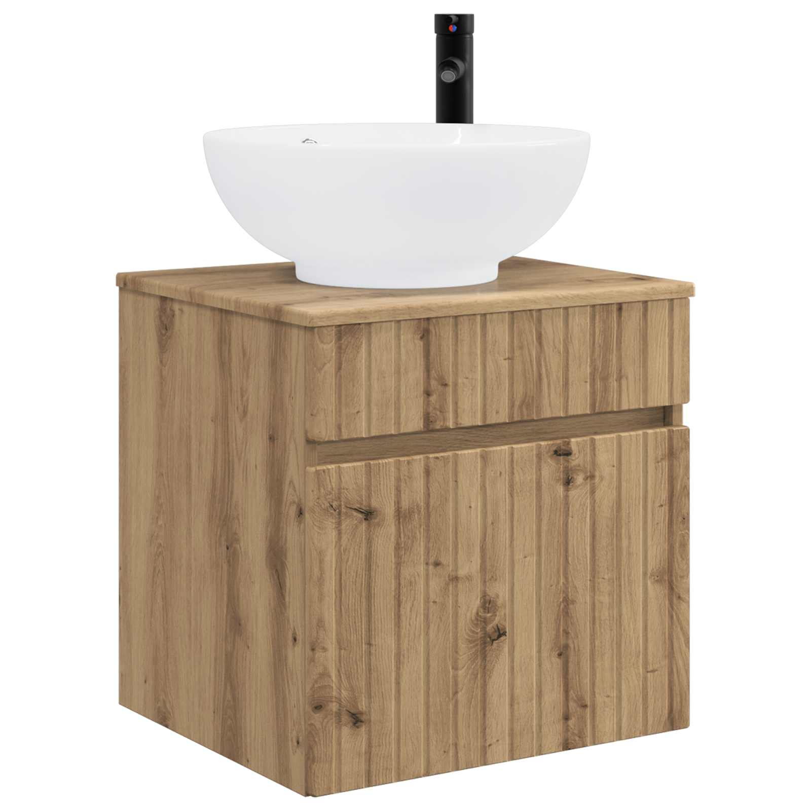 Umivaonik s policom za zid Hrast artisan 49 x 44,5 x 66,5 cm