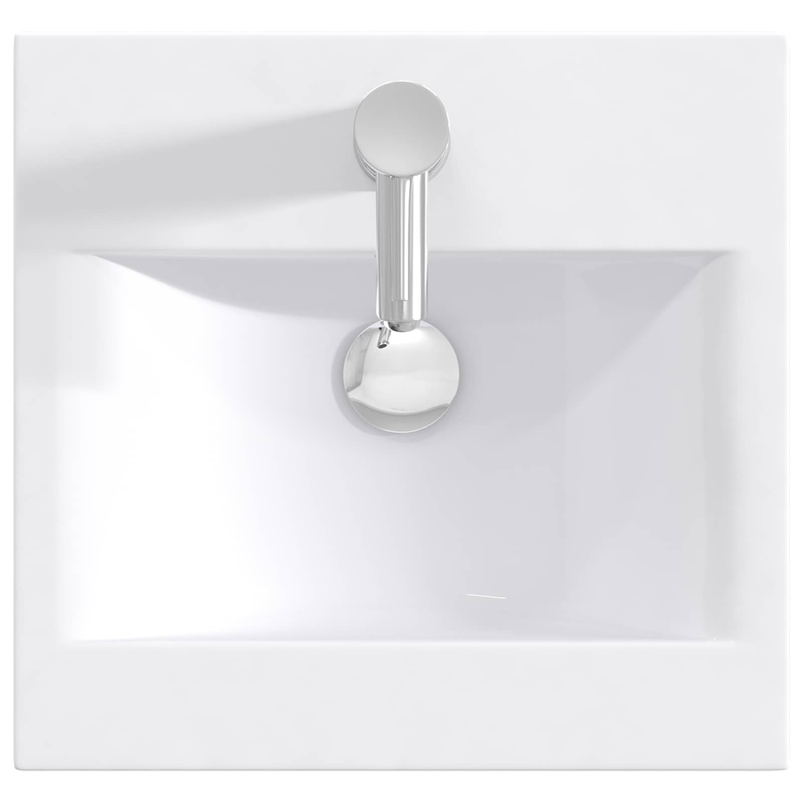 Kupaonski umivaonik s sudoperom Betonska siva 42 x 40 x 84,5 cm