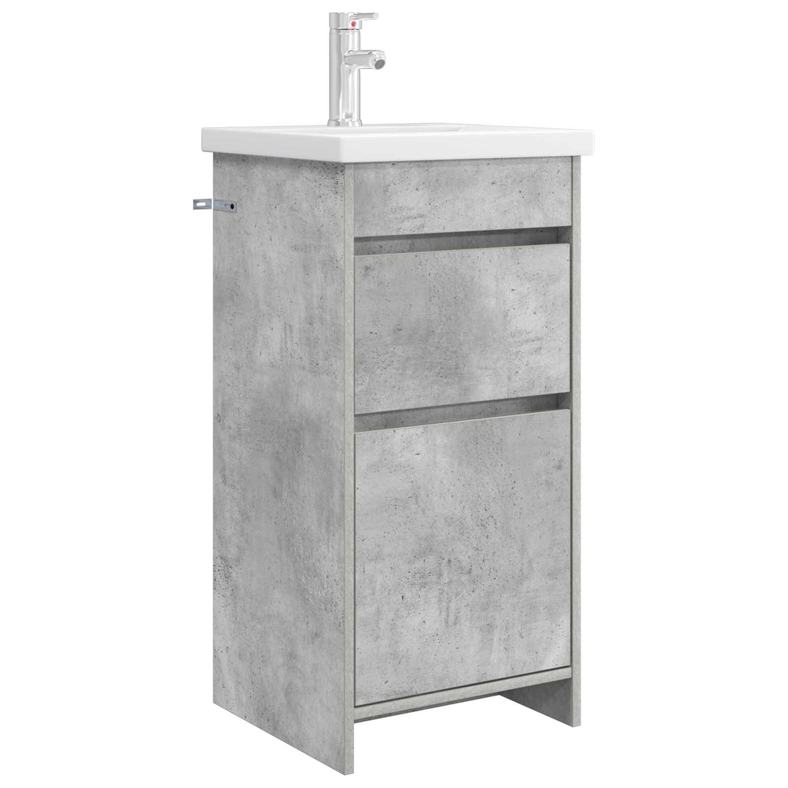 Kupaonski umivaonik s sudoperom Betonska siva 42 x 40 x 84,5 cm