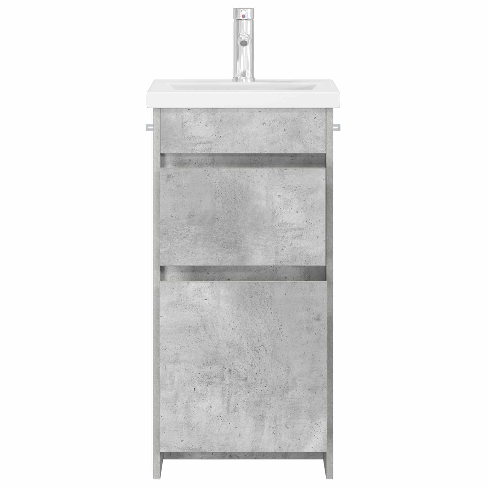 Kupaonski umivaonik s sudoperom Betonska siva 42 x 40 x 84,5 cm