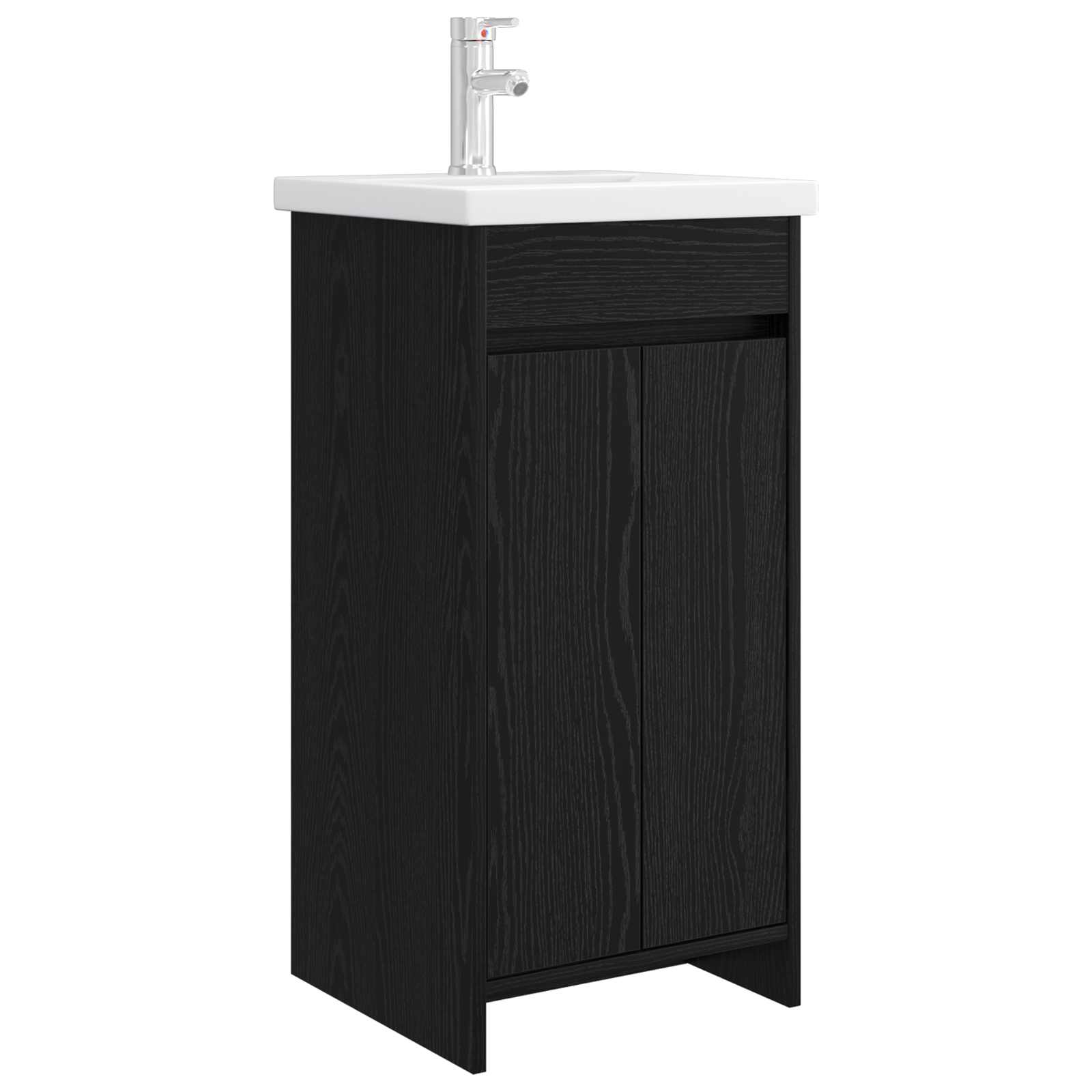 Kupaonski umivaonik s sudoperom Crni hrast 42 x 40 x 84,5 cm