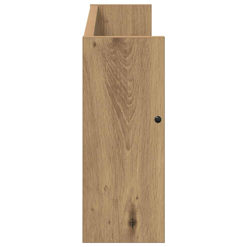 Polica za časopise s policom Umjetnički hrast 60 x 12 x 30 cm