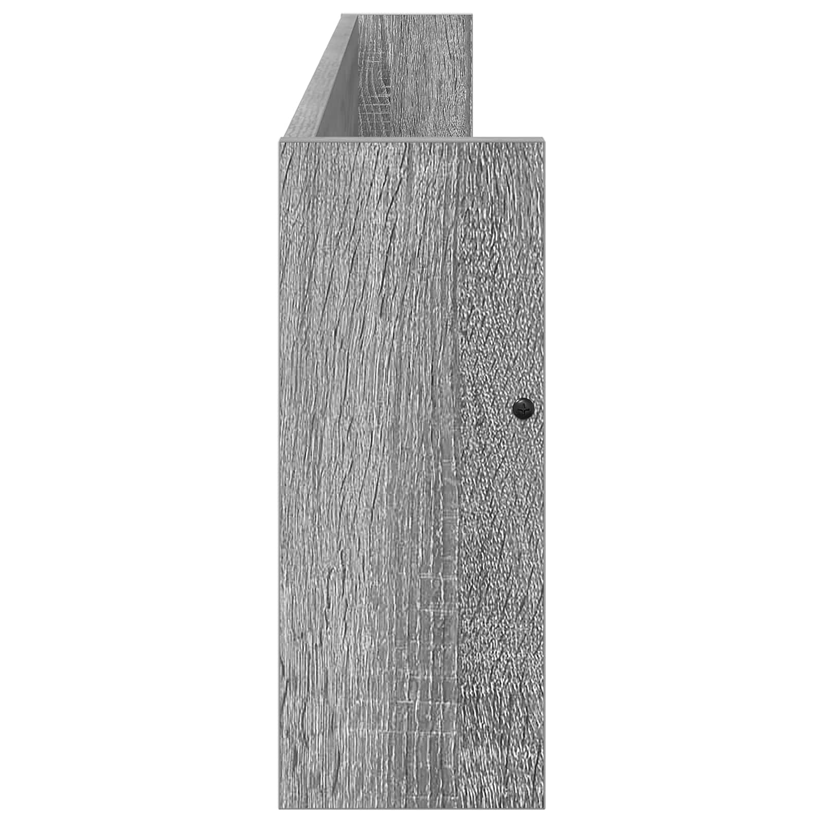 Polica za časopise s policom 2 pcs Siva Sonoma 100 x 12 x 30 cm