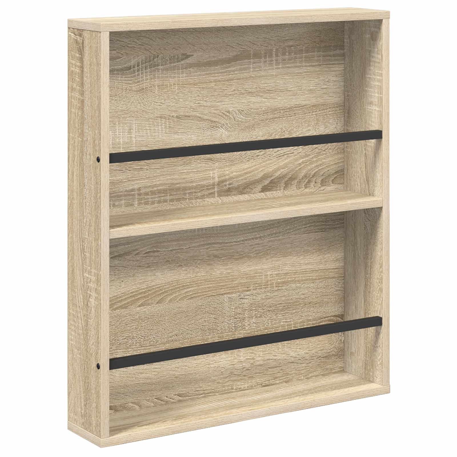 Polica za časopise s policom 2 pcs Sonoma hrast 60 x 12 x 70 cm