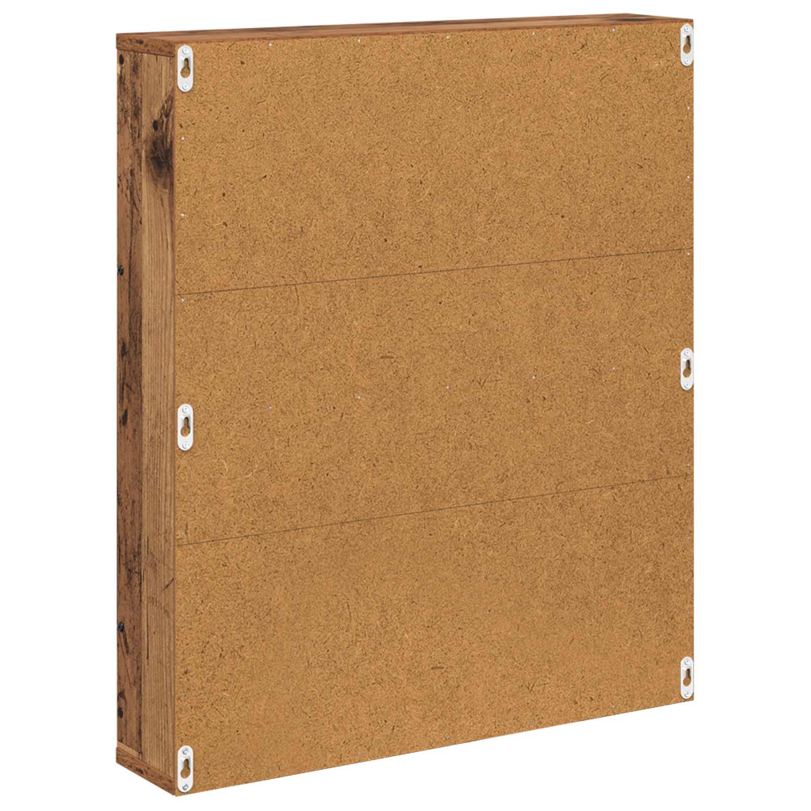 Polica za časopise s policom 2 pcs Staro drvo 60 x 12 x 70 cm