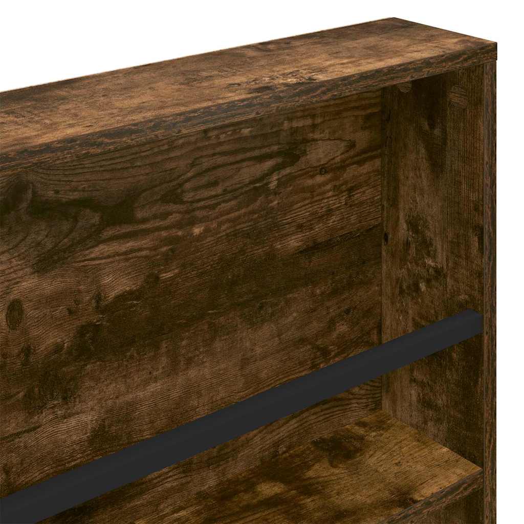 Polica za časopise Zidne 2 pcs Dimljeni hrast 80 x 12 x 70 cm