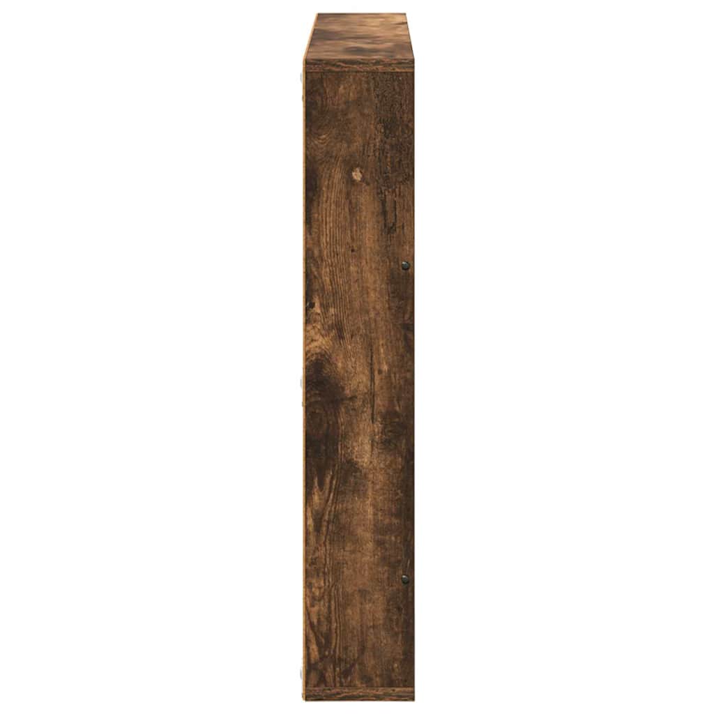 Polica za časopise Zidne 2 pcs Dimljeni hrast 80 x 12 x 70 cm