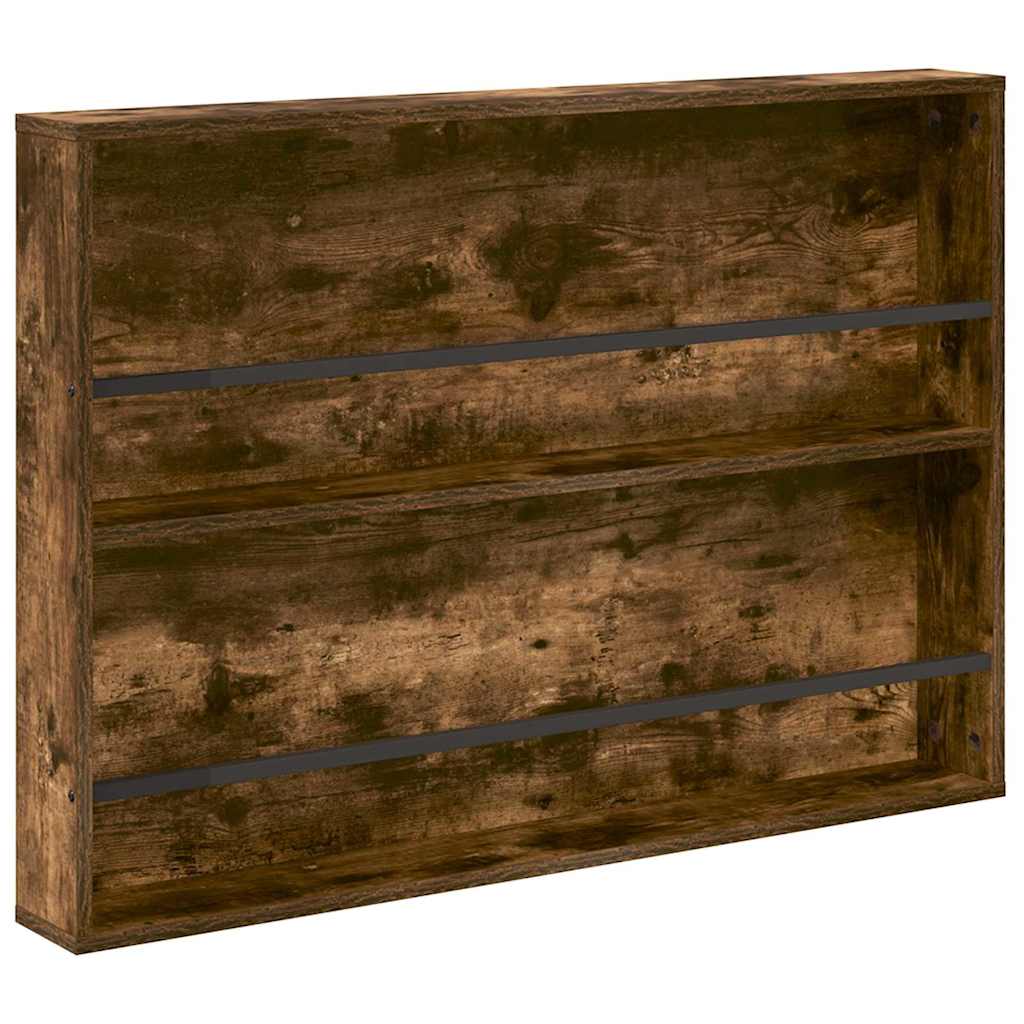 Polica za časopise Zidne 2 pcs Dimljeni hrast 100 x 12 x 70 cm