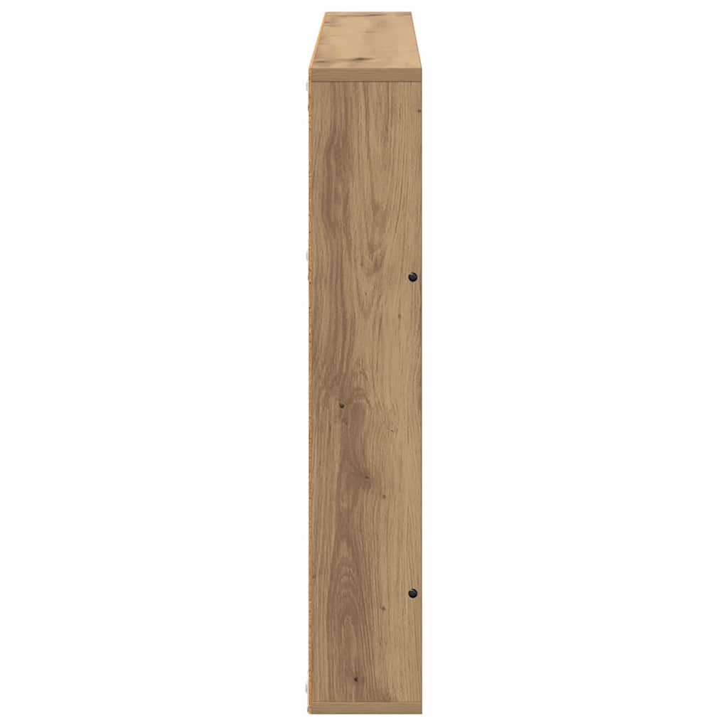 Polica za časopise s policom Umjetnički hrast 100 x 12 x 70 cm