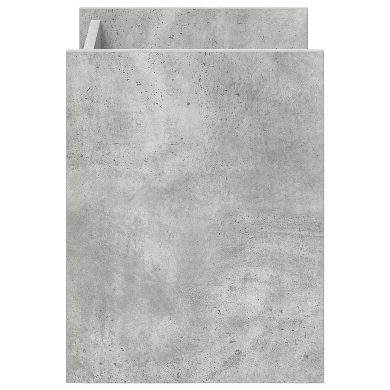 Polica za časopise s policom Betonska siva 35 x 35 x 45 cm