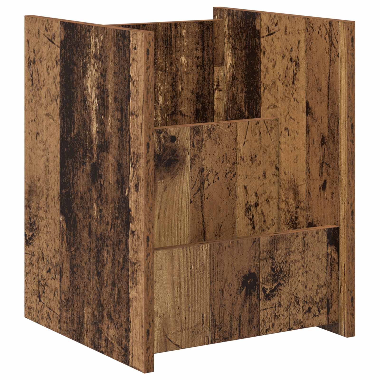 Polica za časopise Staro drvo 35 x 35 x 45 cm Konstruirano drvo