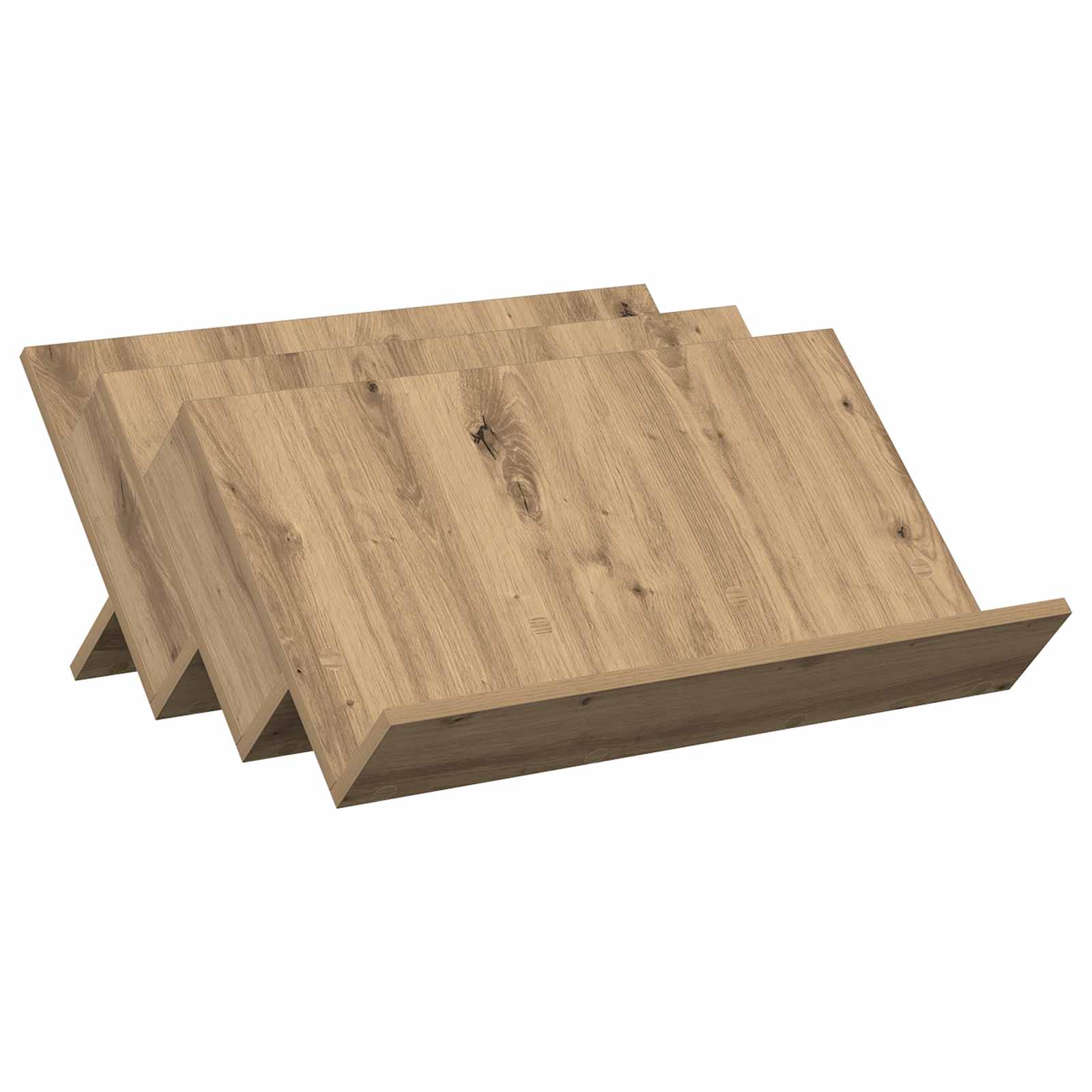 Polica za časopise s policom Umjetnički hrast 65 x 53 x 28,5 cm