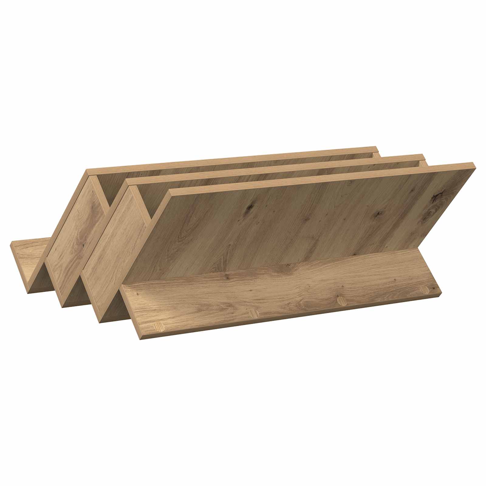 Polica za časopise s policom Umjetnički hrast 65 x 53 x 28,5 cm