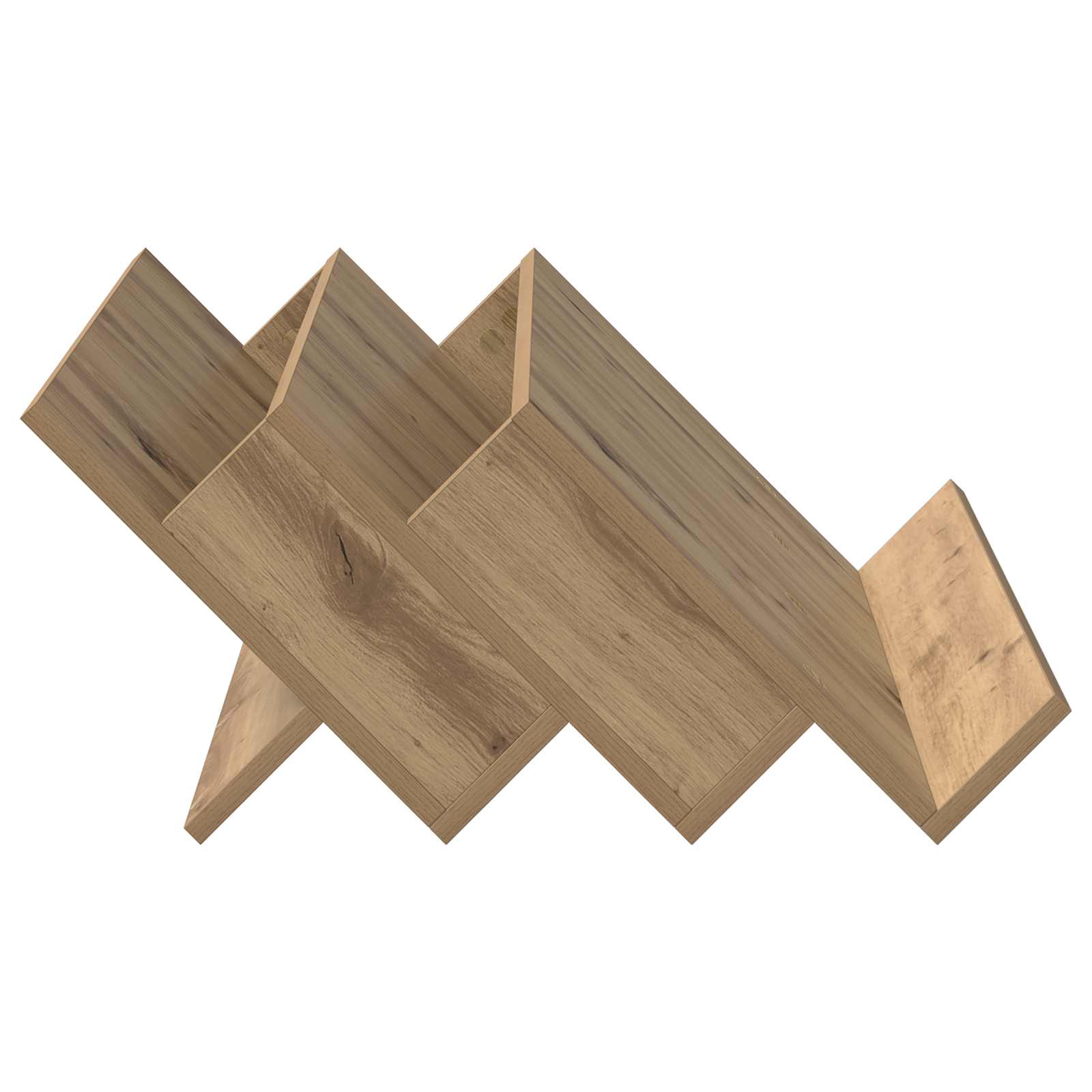 Polica za časopise s policom Umjetnički hrast 65 x 53 x 28,5 cm