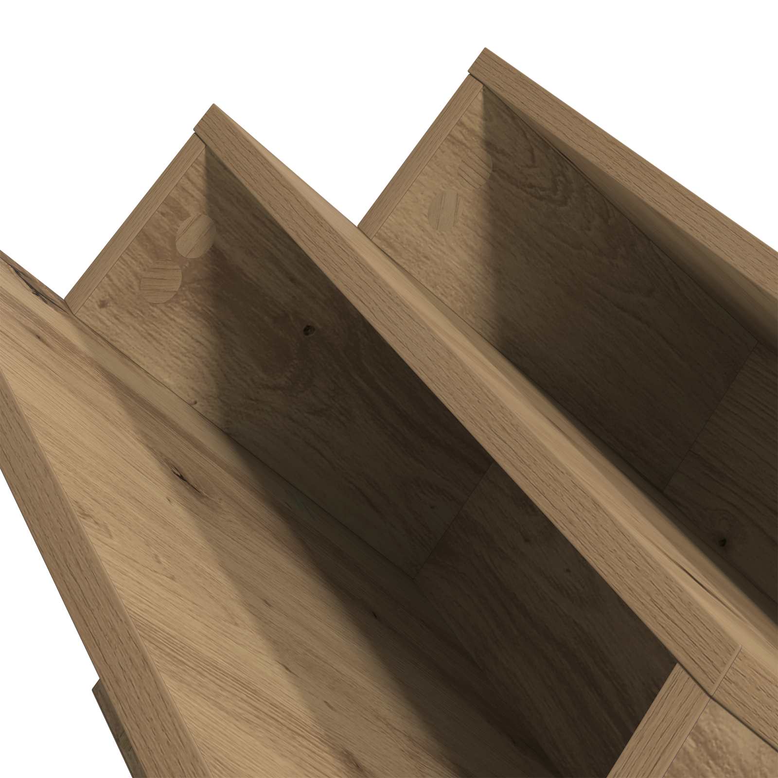Polica za časopise s policom Umjetnički hrast 90 x 53 x 28,5 cm