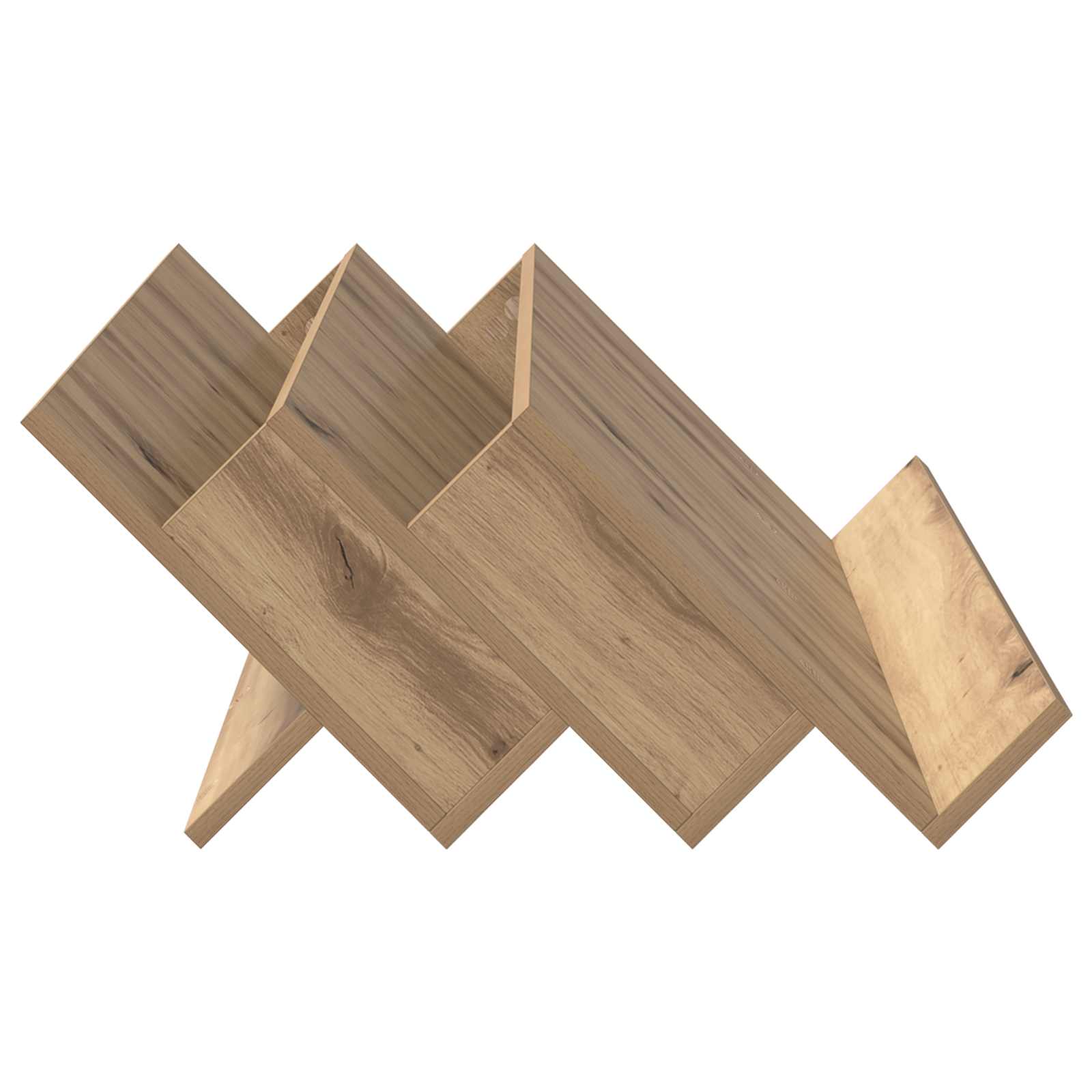 Polica za časopise s policom Umjetnički hrast 90 x 53 x 28,5 cm