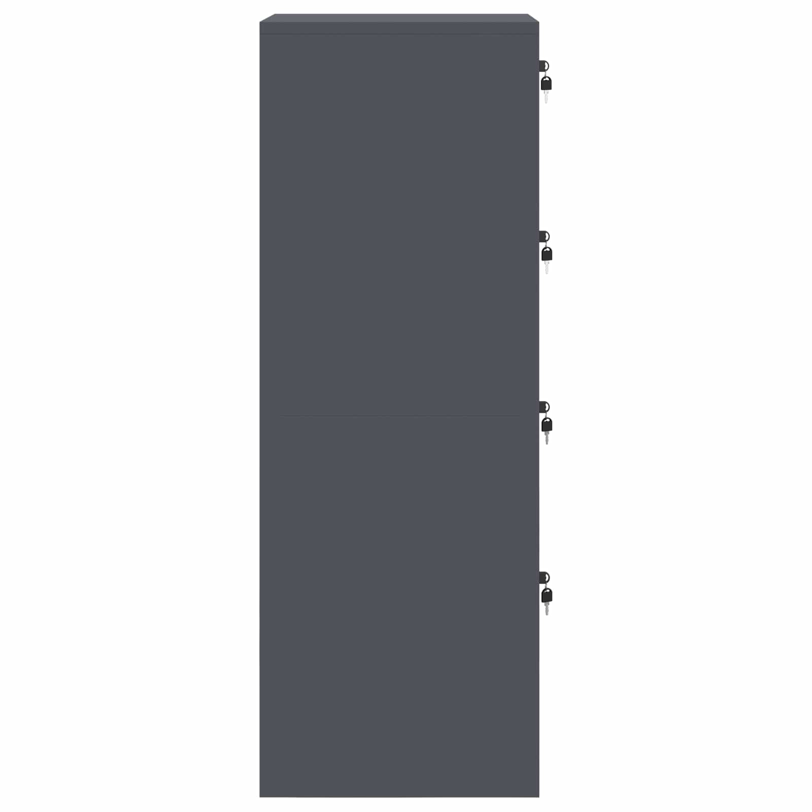 Kabinet za datoteke s ladicama 2 pcs Antracit 44 x 50 x 139 cm