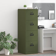 Kabinet za datoteke 2 pcs Maslinasto zelena 44 x 50 x 139 cm