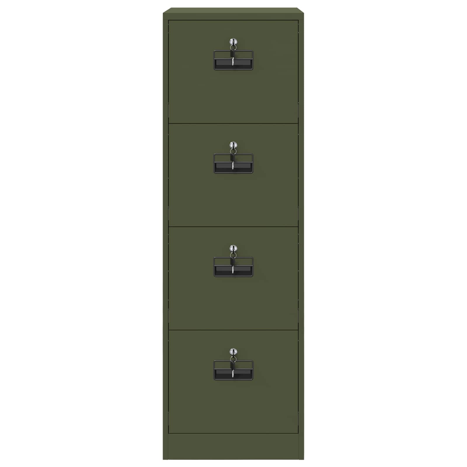 Kabinet za datoteke 2 pcs Maslinasto zelena 44 x 50 x 139 cm