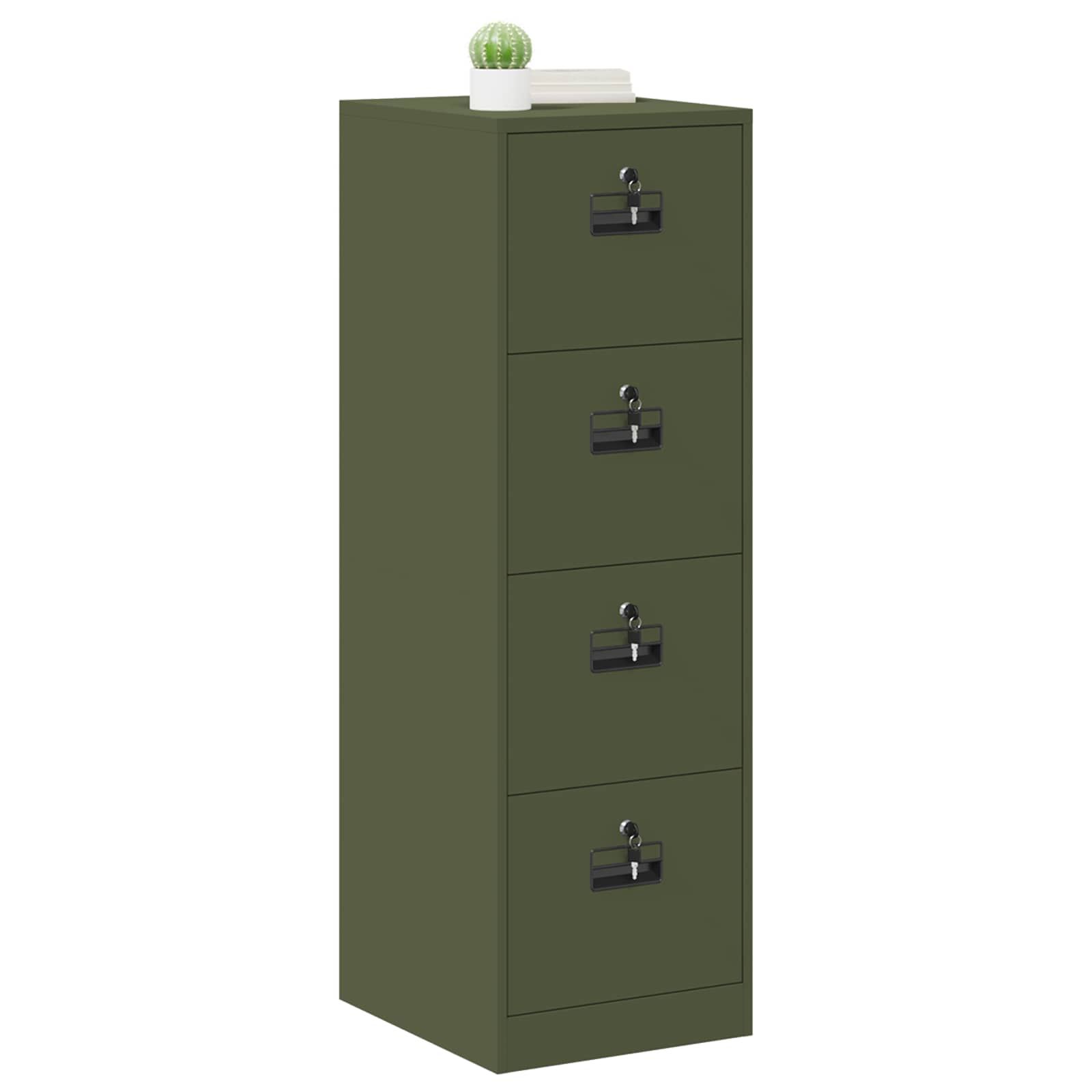 Kabinet za datoteke 2 pcs Maslinasto zelena 44 x 50 x 139 cm