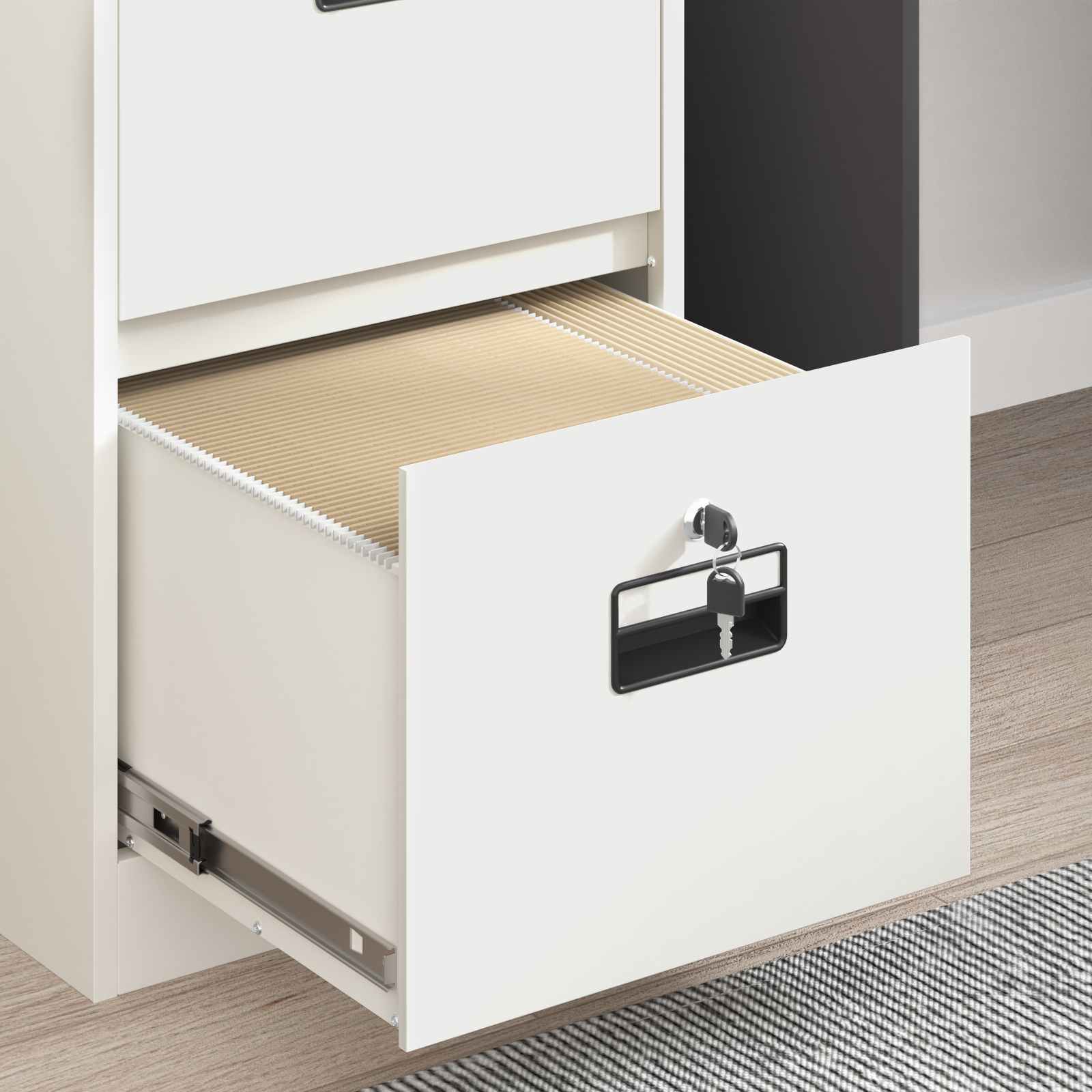 Kabinet za datoteke s ladicama 2 pcs Bijelo 44 x 50 x 139 cm