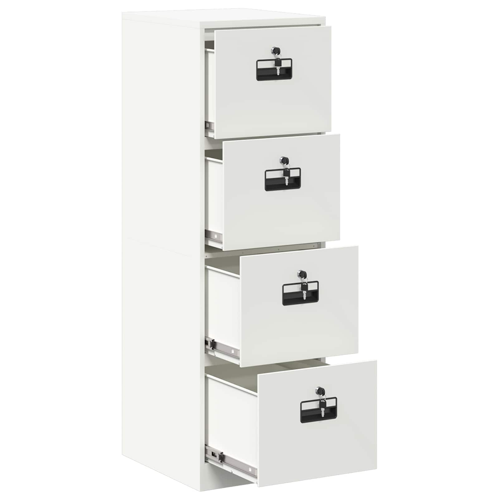 Kabinet za datoteke s ladicama 2 pcs Bijelo 44 x 50 x 139 cm