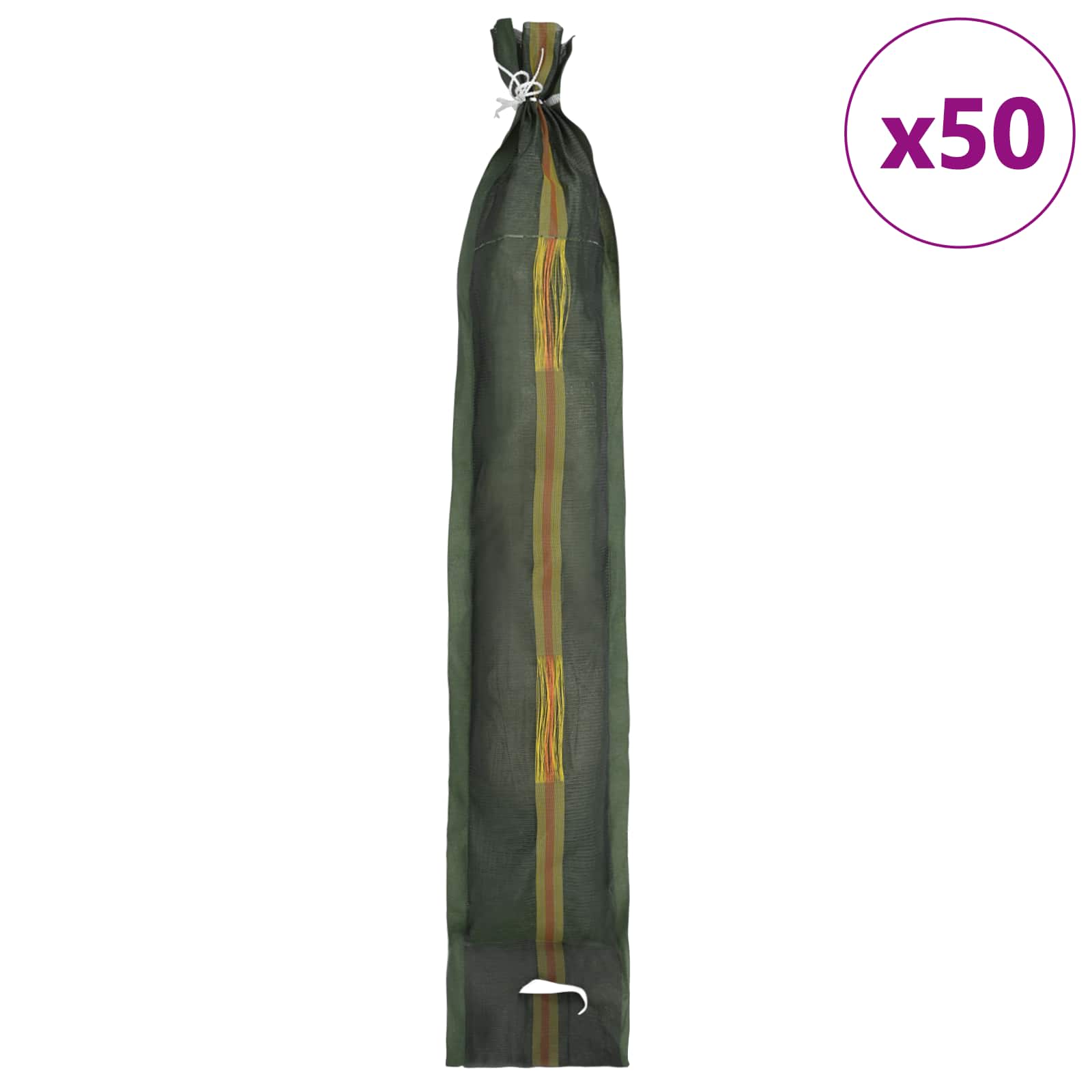 Vreće s pijeskom 50 pcs Zelena 120 x 27 cm HDPE