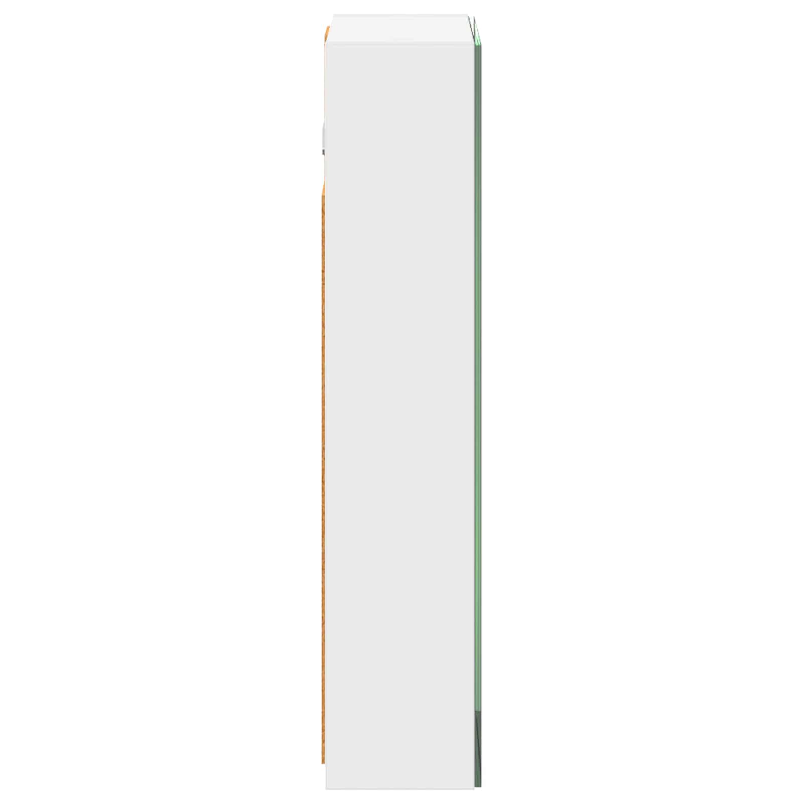 Kupaonski ormar s ogledalom s policom Bijelo 30 x 10,5 x 50 cm