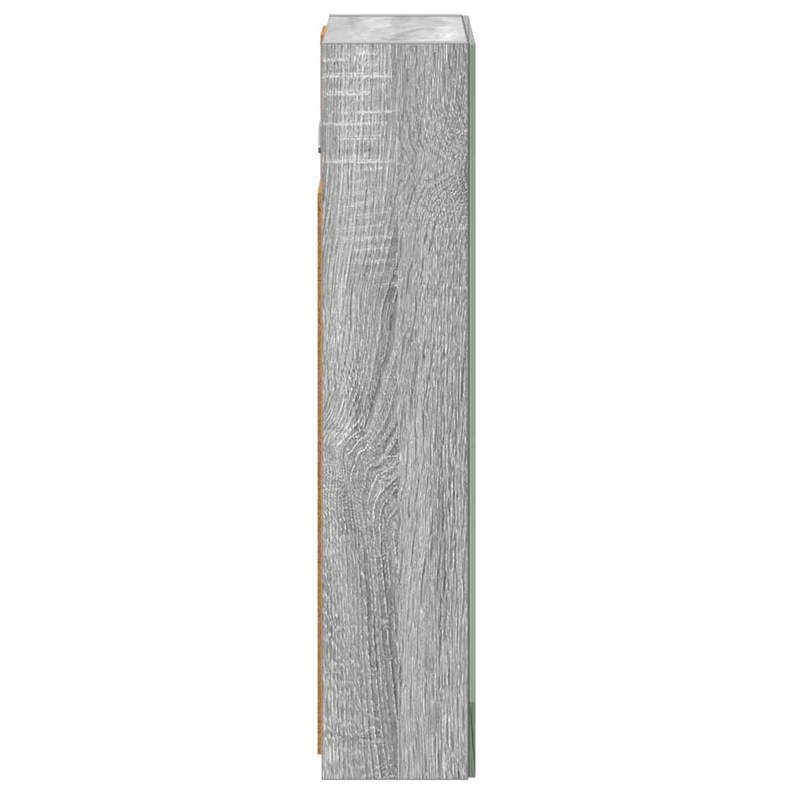 Kupaonski ormar s ogledalom Zidne Siva Sonoma 30 x 10,5 x 50 cm