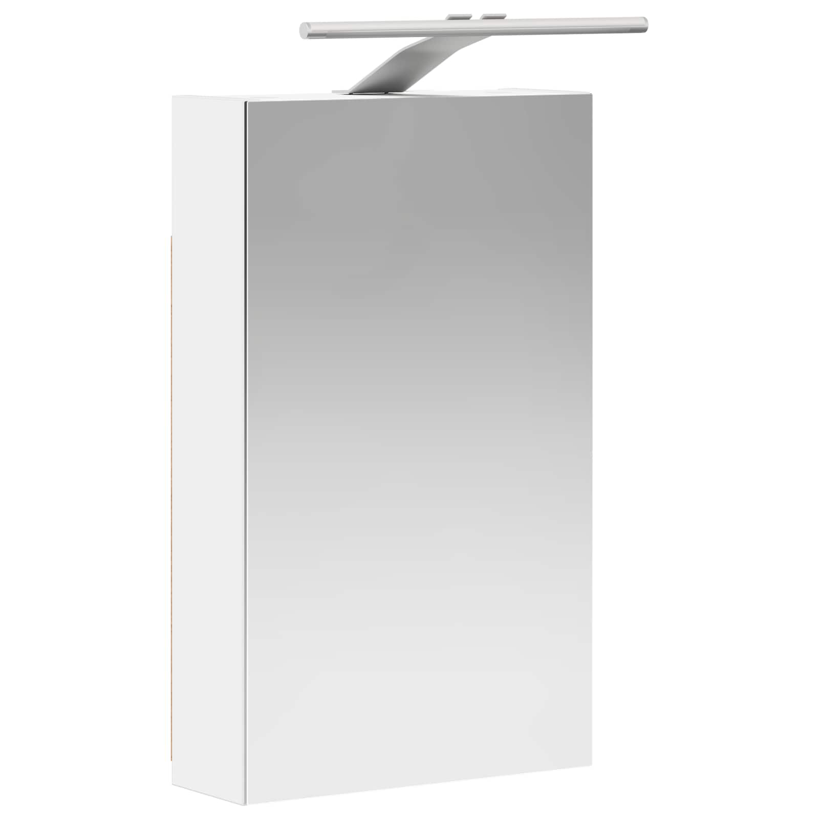 Kupaonski ormar s ogledalom s policom Bijelo 30 x 10,5 x 50 cm