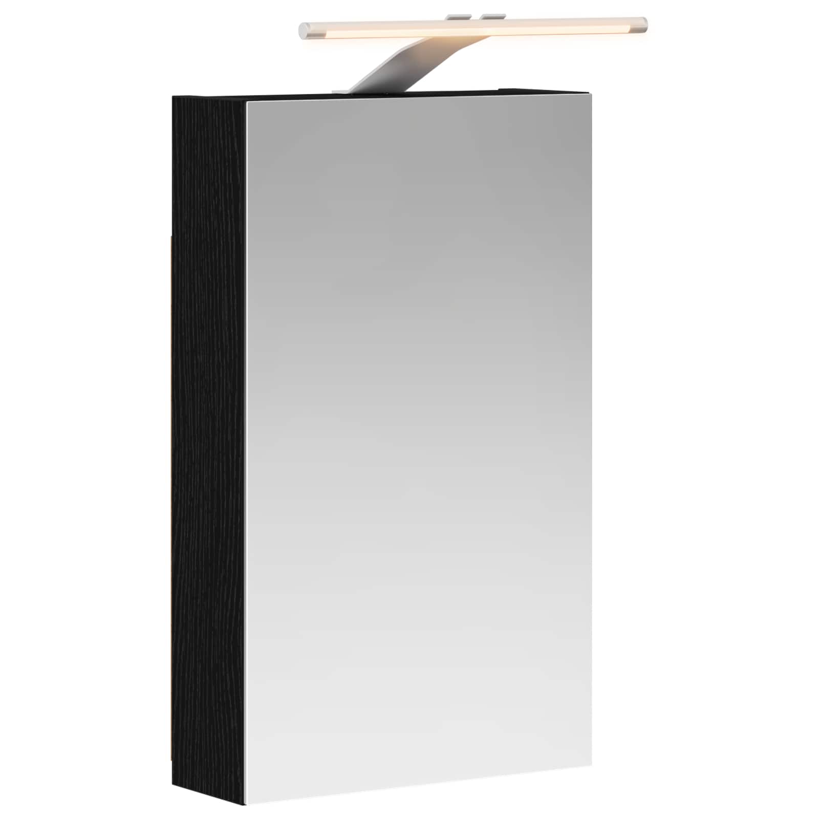 Kupaonski ormar s ogledalom Zidne Crni hrast 30 x 10,5 x 50 cm