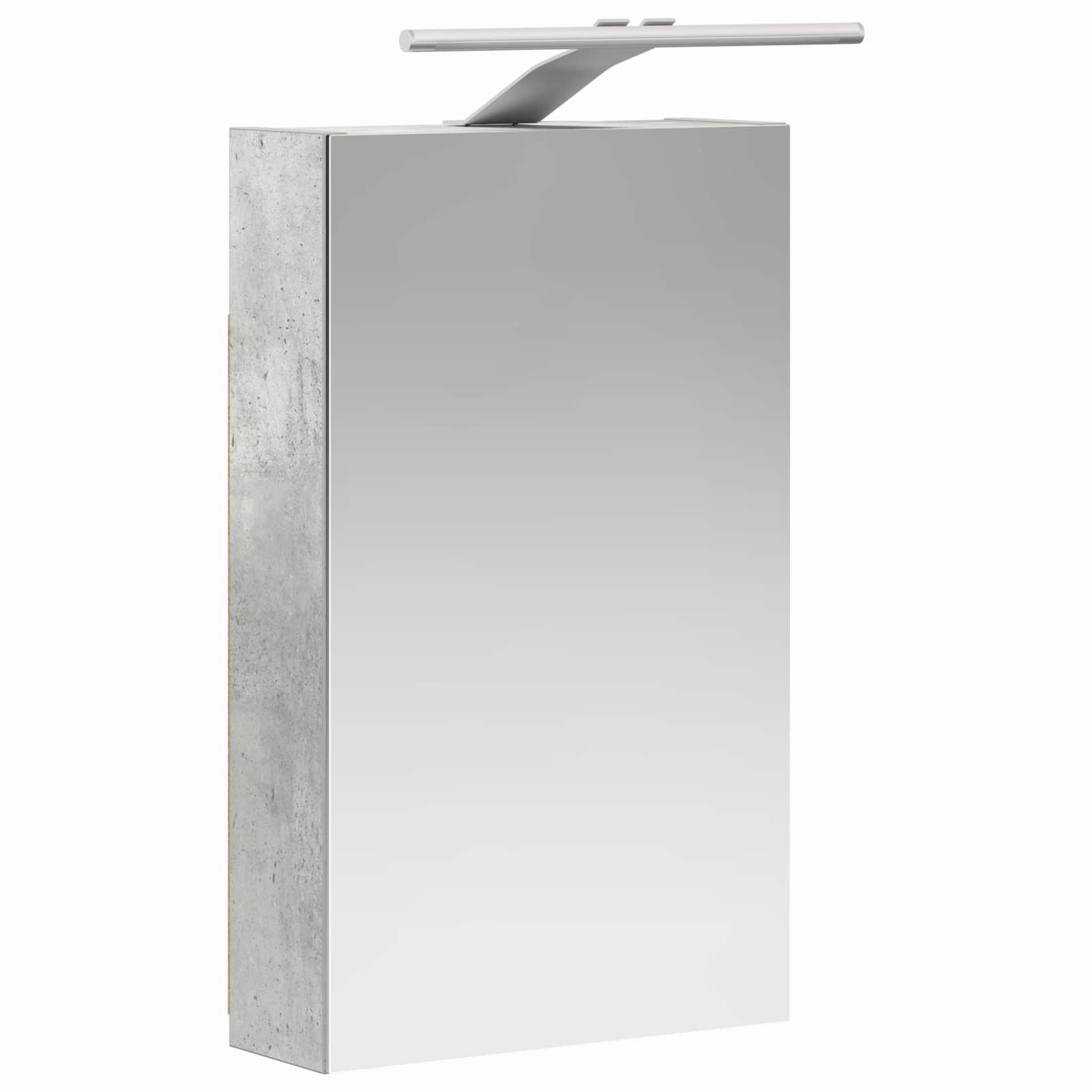 Kupaonski ormar s ogledalom Betonski sivi 30 x 10,5 x 50 cm
