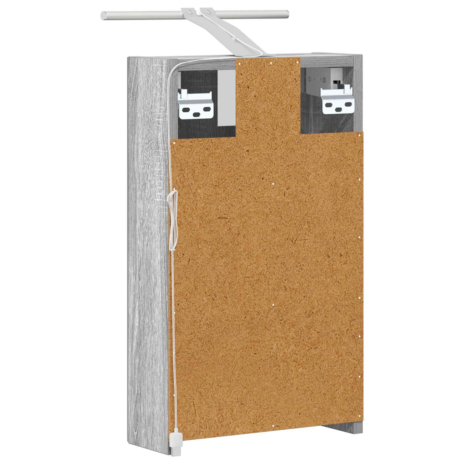 Kupaonski ormar s ogledalom Zidne Siva Sonoma 30 x 10,5 x 50 cm
