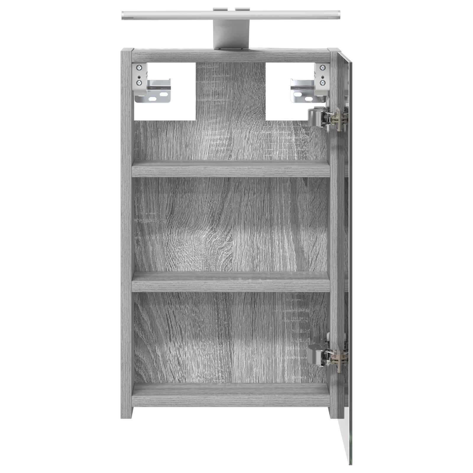 Kupaonski ormar s ogledalom Zidne Siva Sonoma 30 x 10,5 x 50 cm