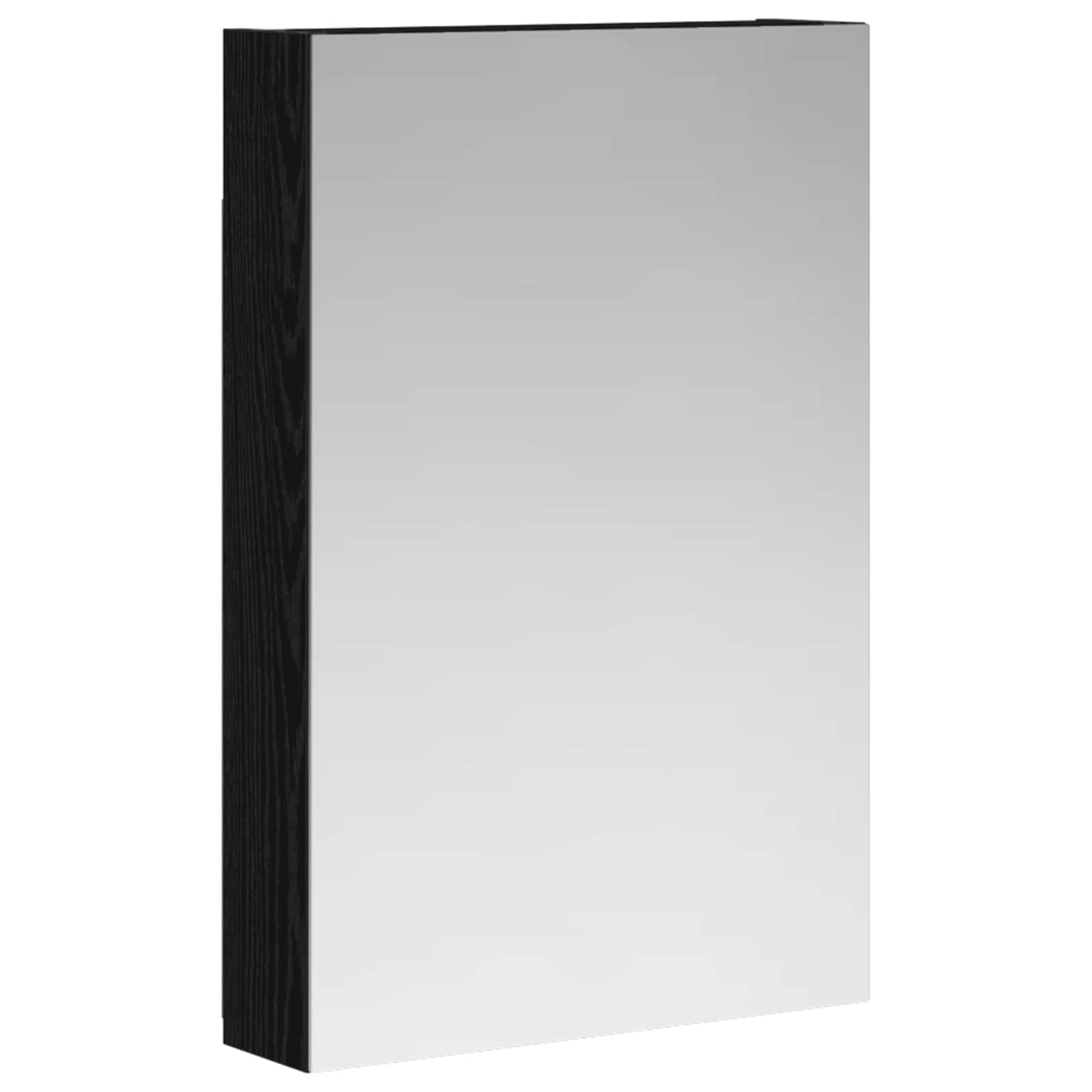 Kupaonski ormar s ogledalom Crni hrast 40 x 10,5 x 60,5 cm