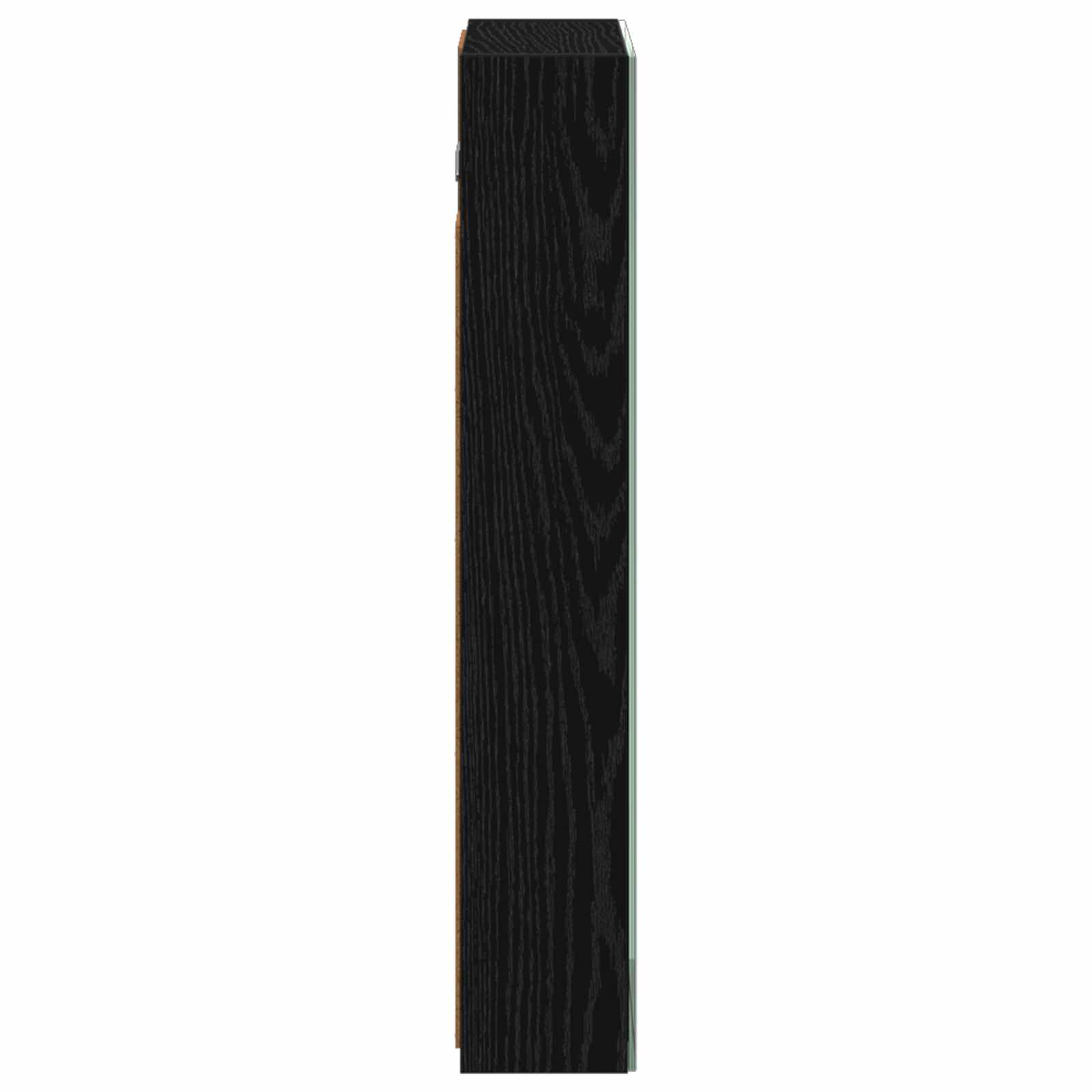 Kupaonski ormar s ogledalom Crni hrast 40 x 10,5 x 60,5 cm