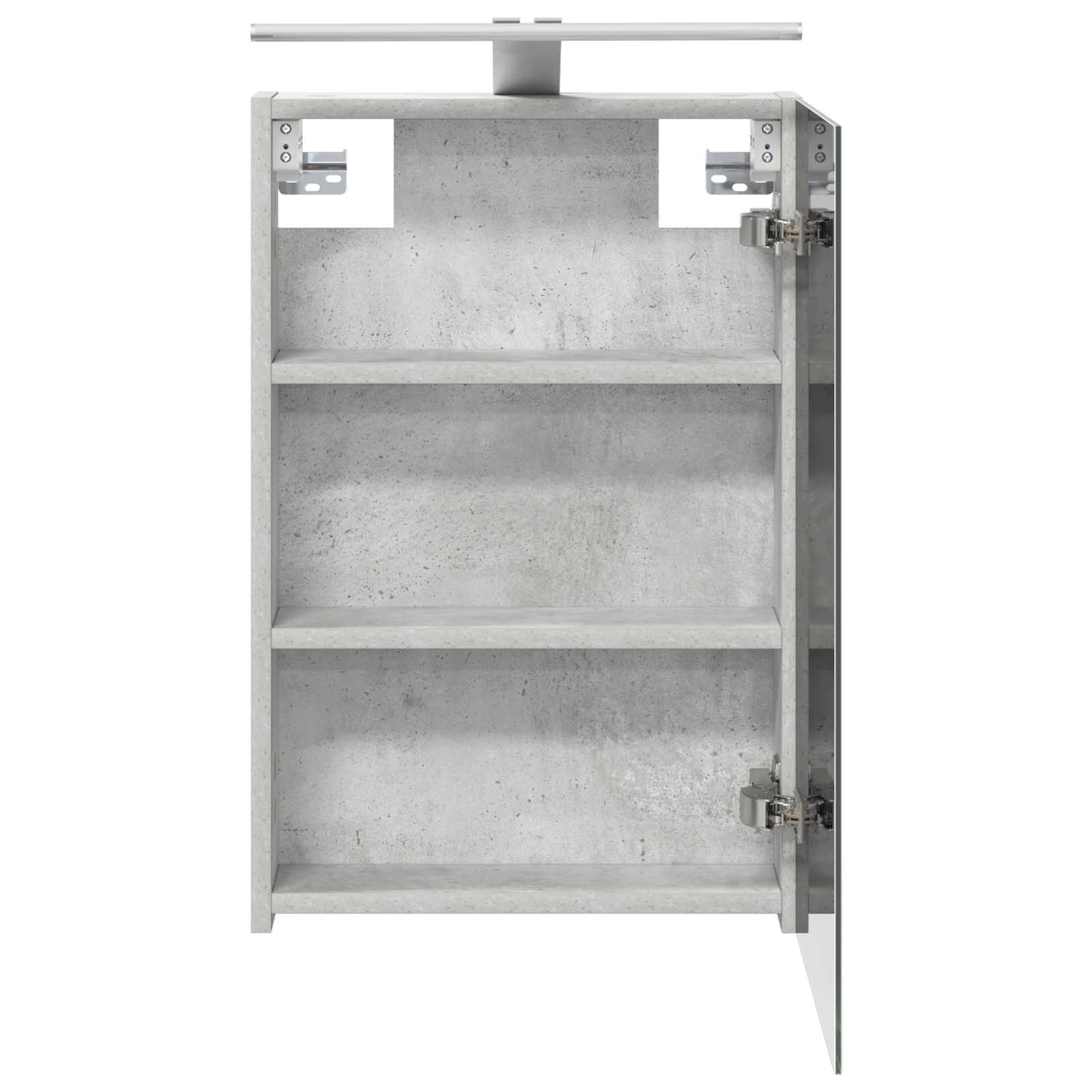 Kupaonski ormar s ogledalom Betonski sivi 40 x 10,5 x 60,5 cm