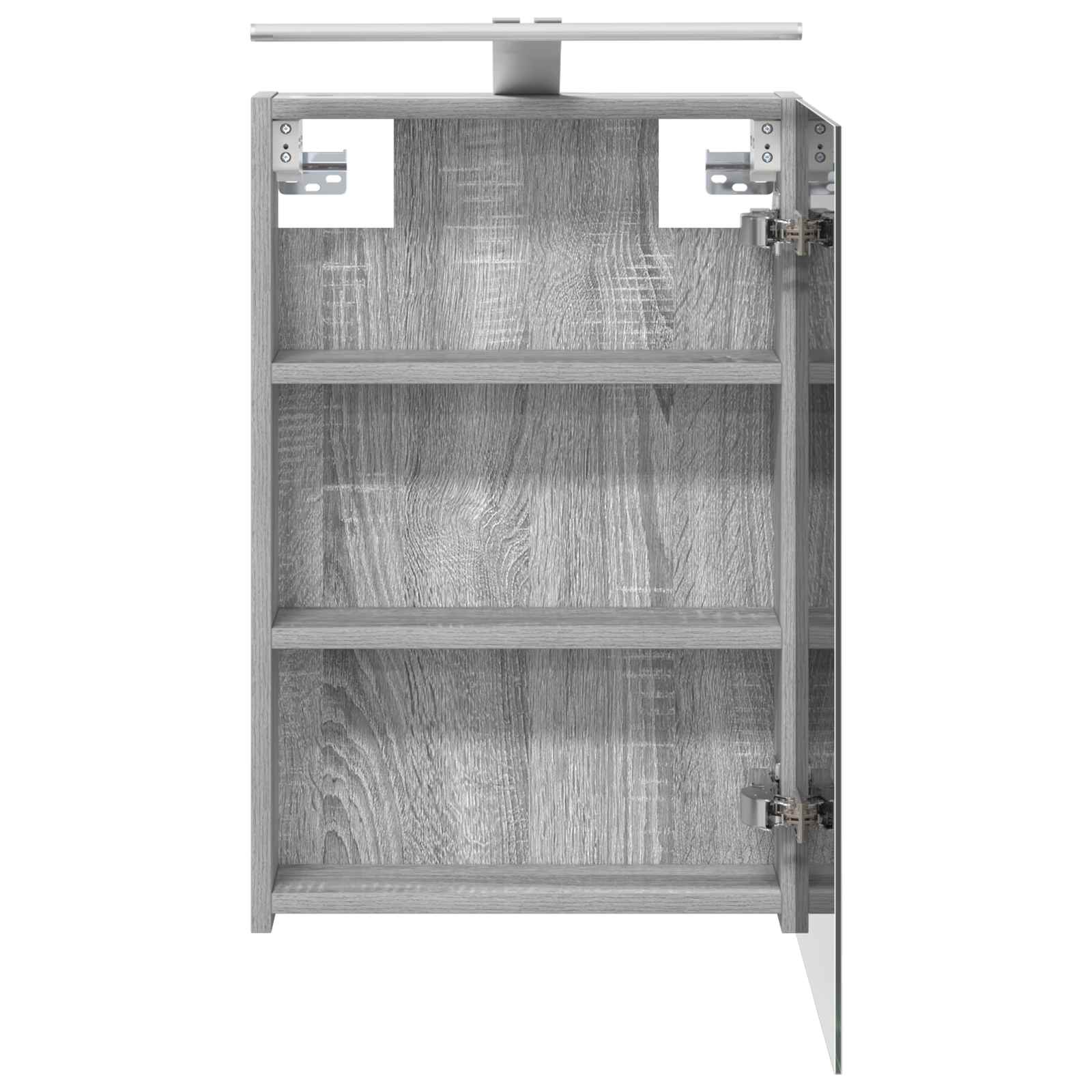 Kupaonski ormar s ogledalom Siva Sonoma 40 x 10,5 x 60,5 cm