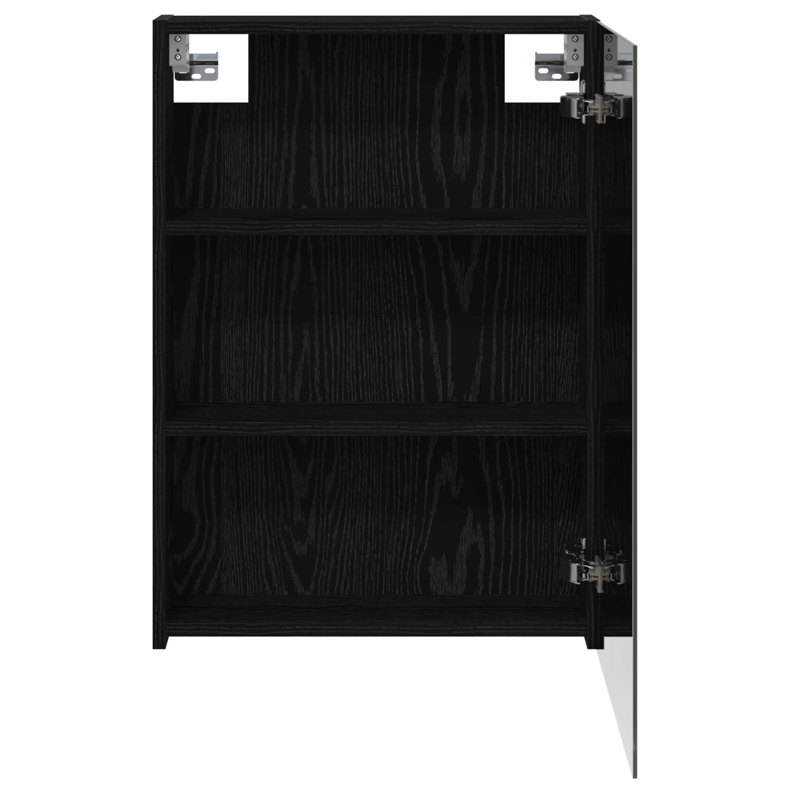 Kupaonski ormar s ogledalom Zidne Crni hrast 50 x 14,5 x 70 cm