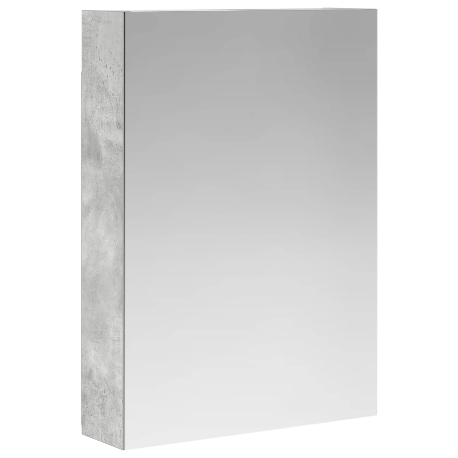Kupaonski ormar s ogledalom Betonski sivi 50 x 14,5 x 70 cm