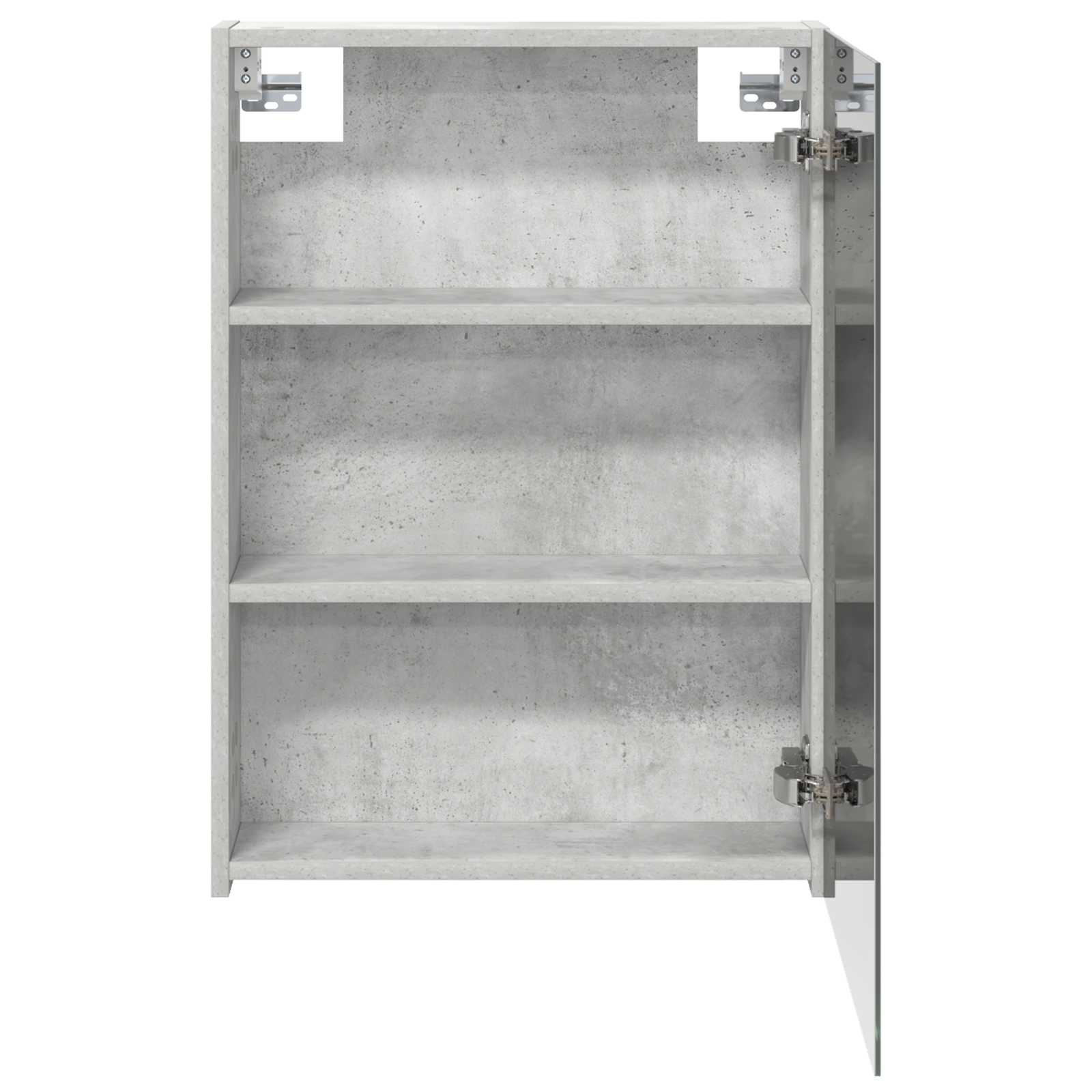 Kupaonski ormar s ogledalom Betonski sivi 50 x 14,5 x 70 cm