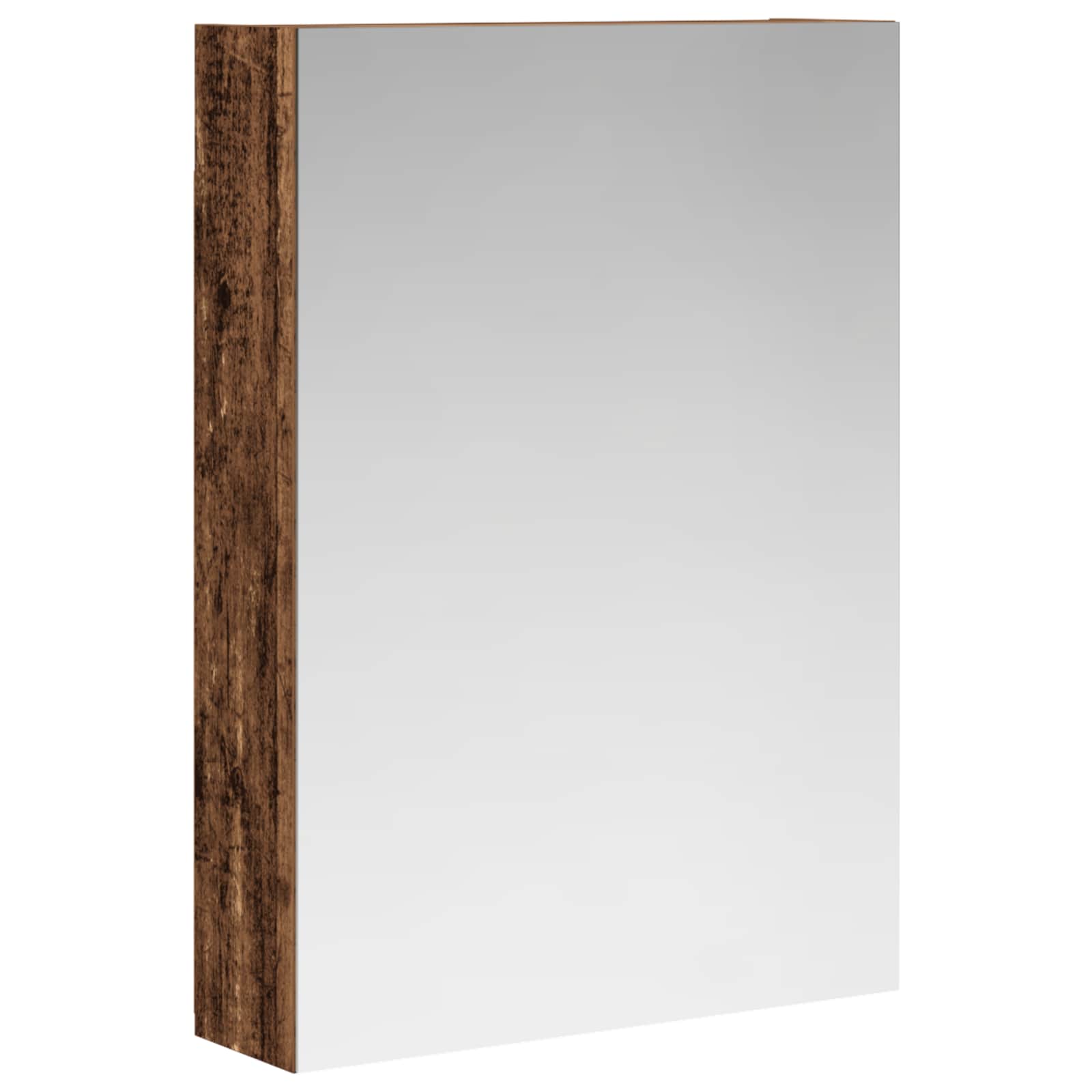 Kupaonski ormar s ogledalom Zidne Staro drvo 50 x 14,5 x 70 cm