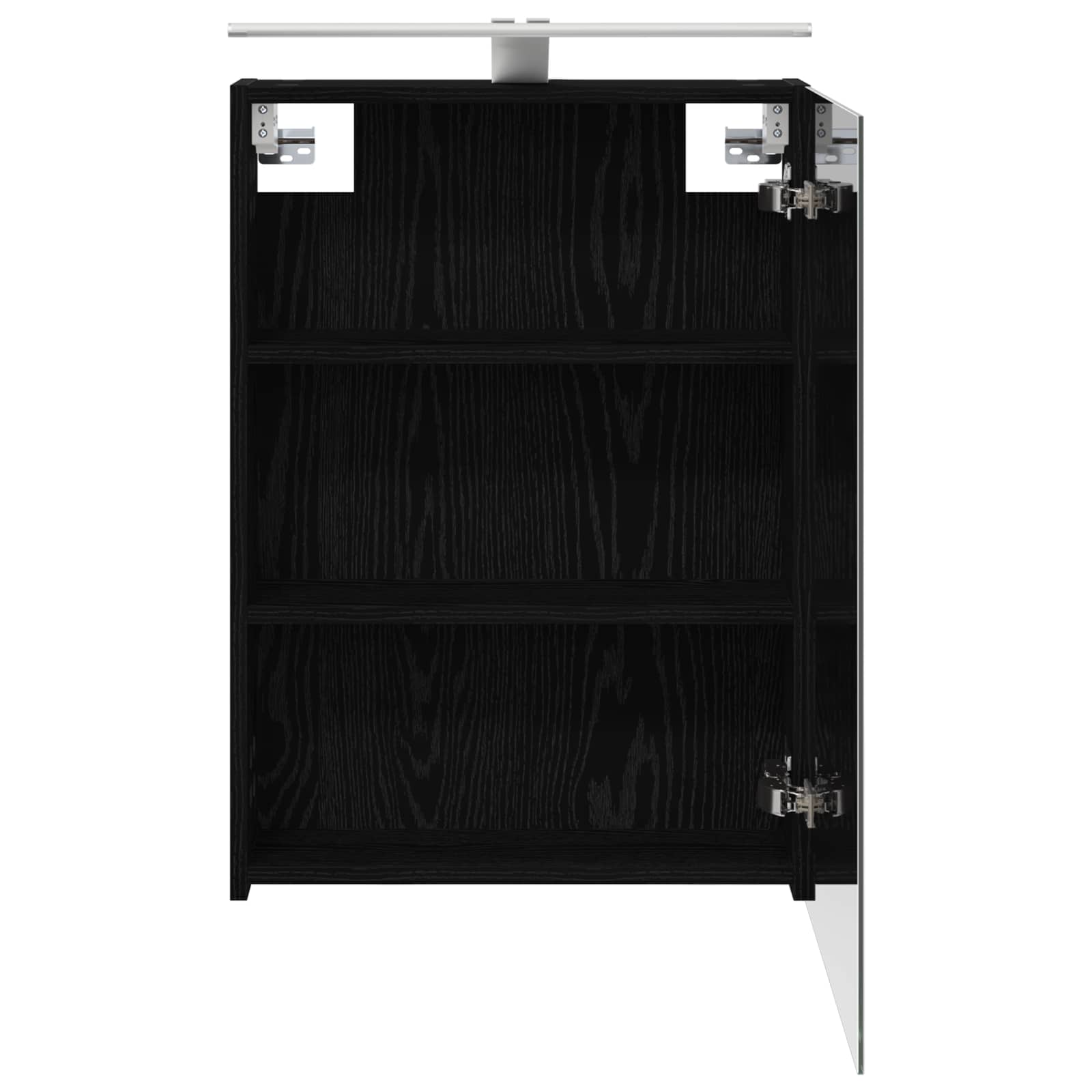 Kupaonski ormar s ogledalom Zidne Crni hrast 50 x 14,5 x 70 cm