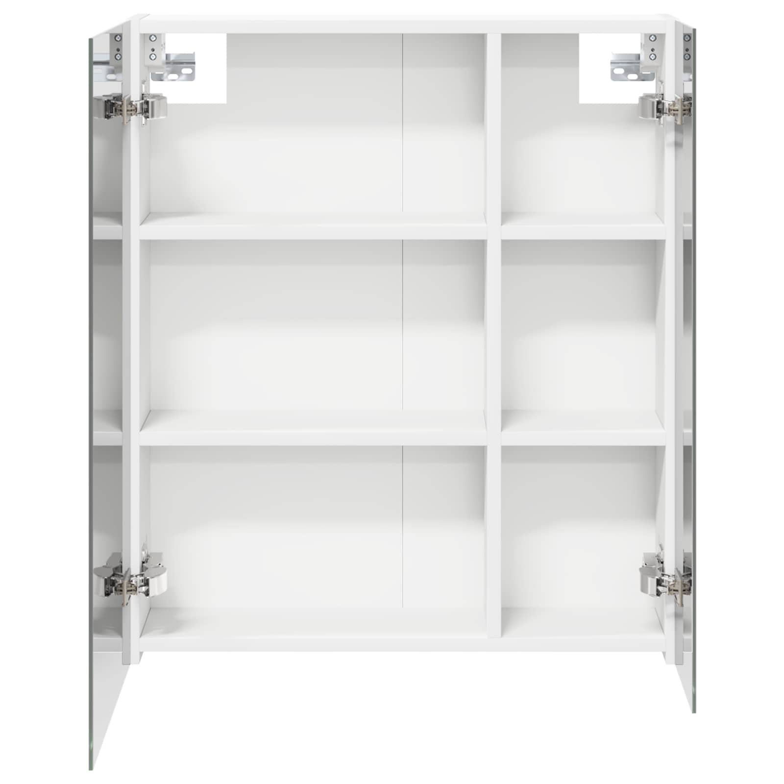 Kupaonski ormar s ogledalom s policom Bijelo 60 x 14,5 x 70 cm