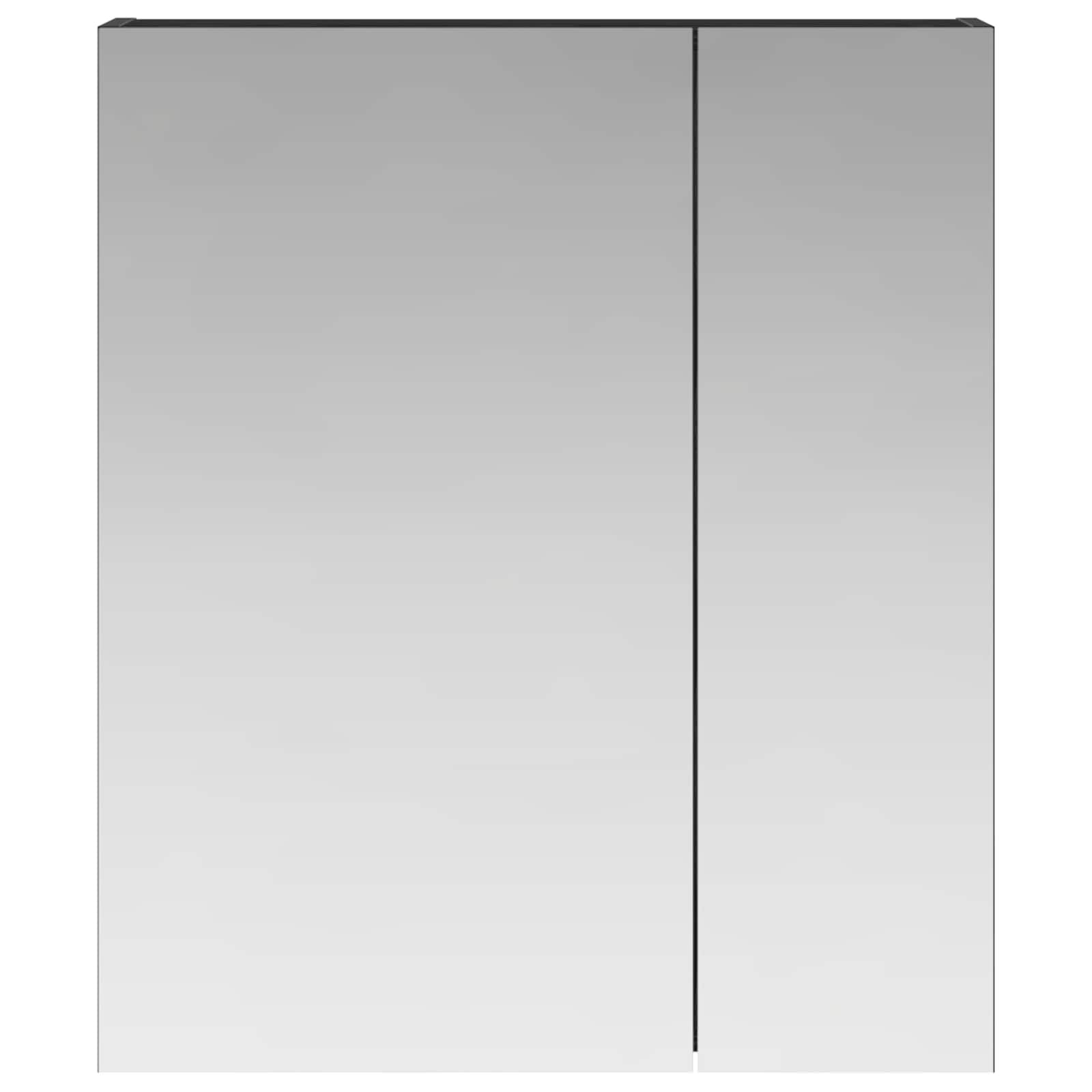 Kupaonski ormar s ogledalom Zidne Crni hrast 60 x 14,5 x 70 cm