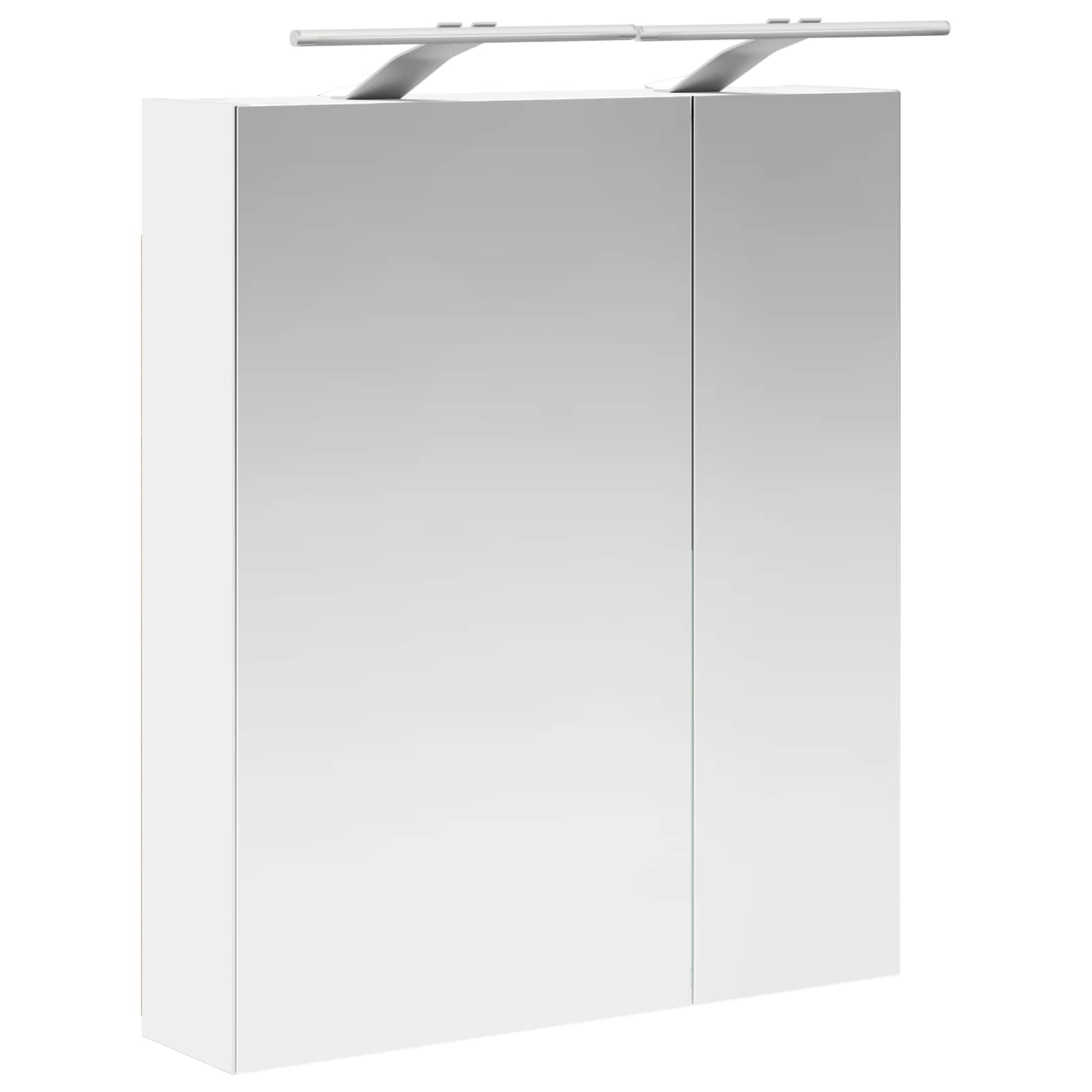 Kupaonski ormar s ogledalom s policom Bijelo 60 x 14,5 x 70 cm