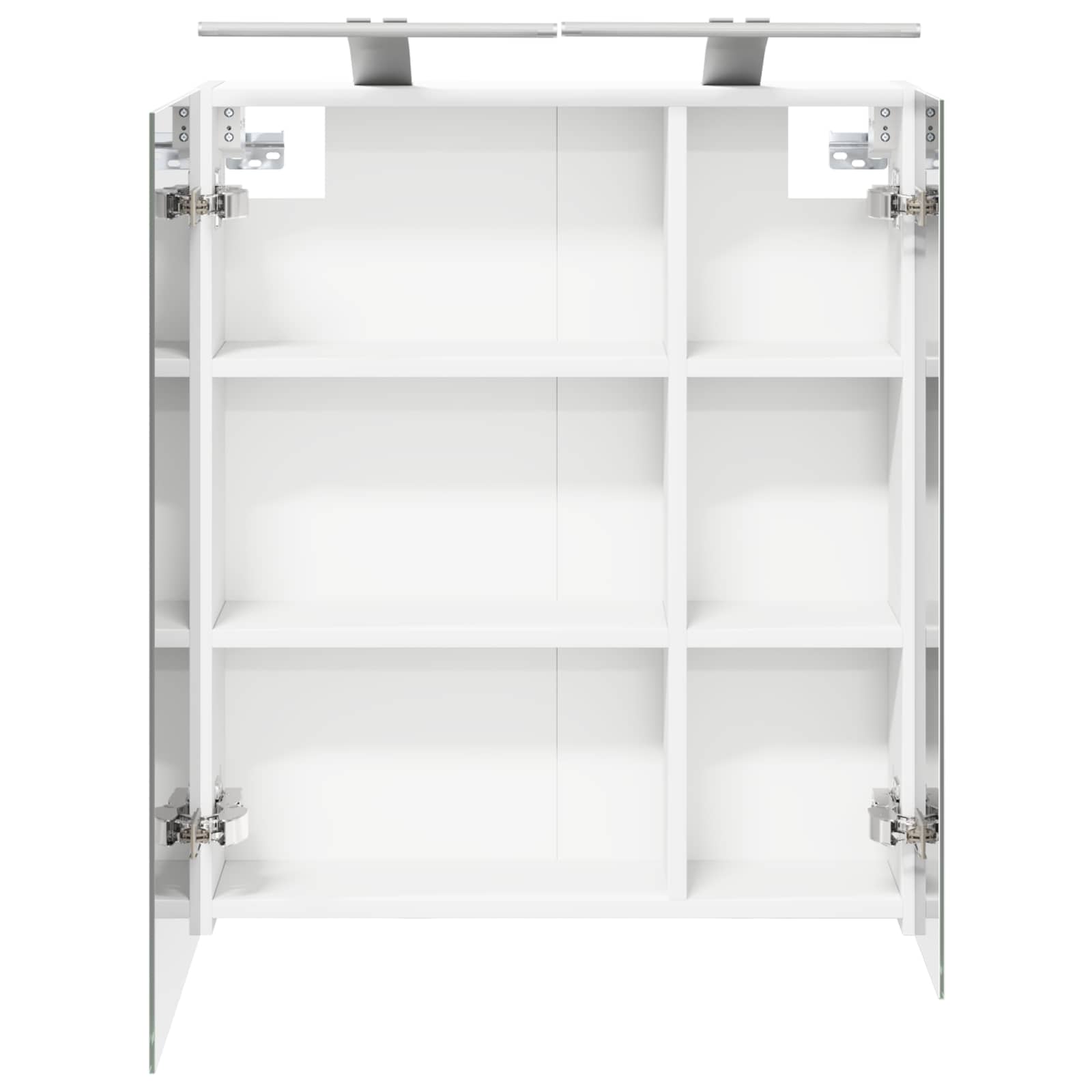 Kupaonski ormar s ogledalom s policom Bijelo 60 x 14,5 x 70 cm