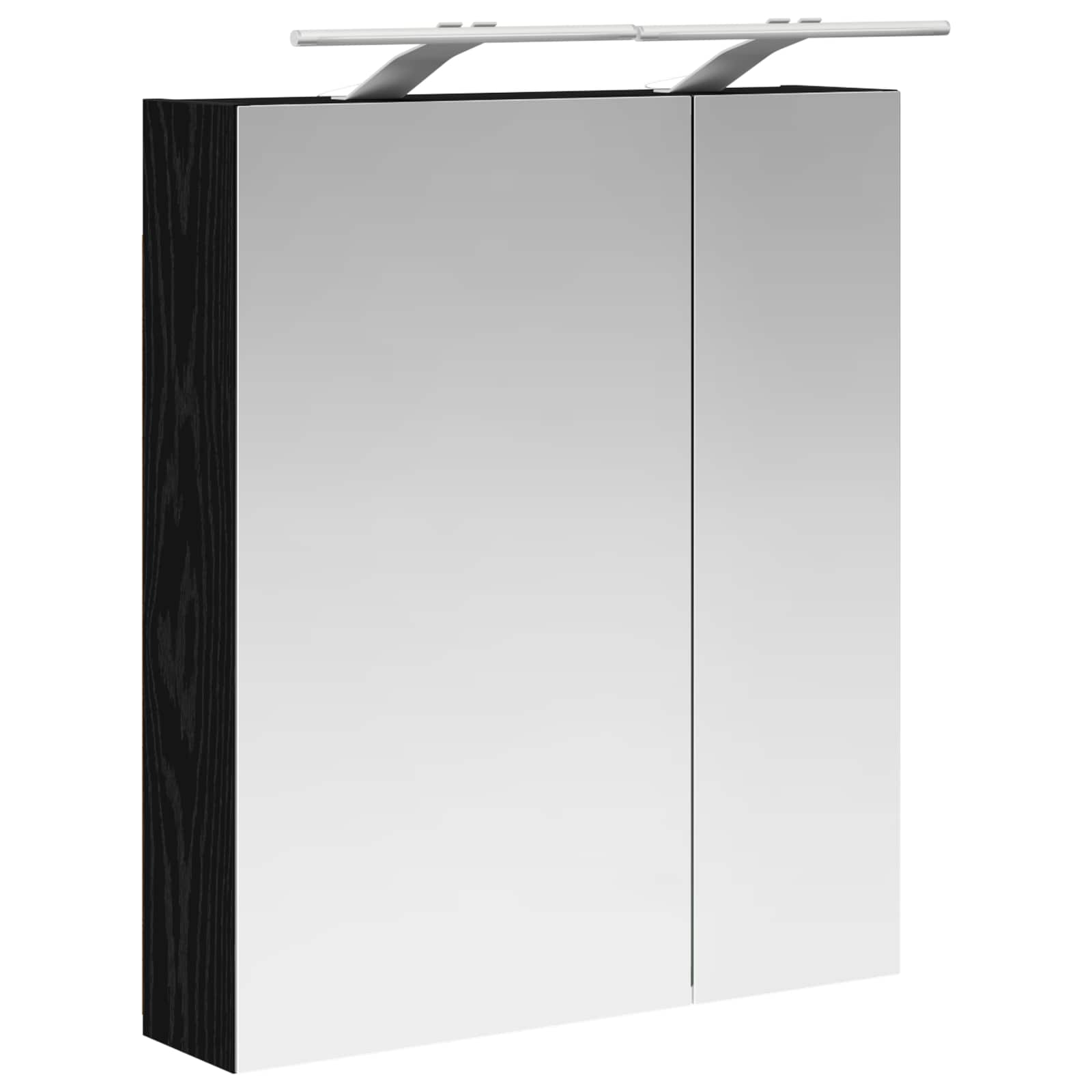 Kupaonski ormar s ogledalom Zidne Crni hrast 60 x 14,5 x 70 cm