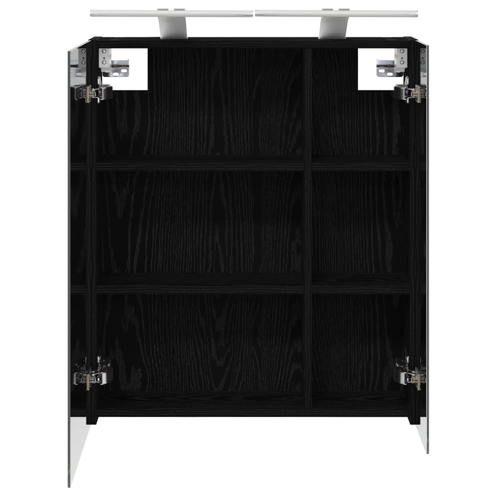 Kupaonski ormar s ogledalom Zidne Crni hrast 60 x 14,5 x 70 cm