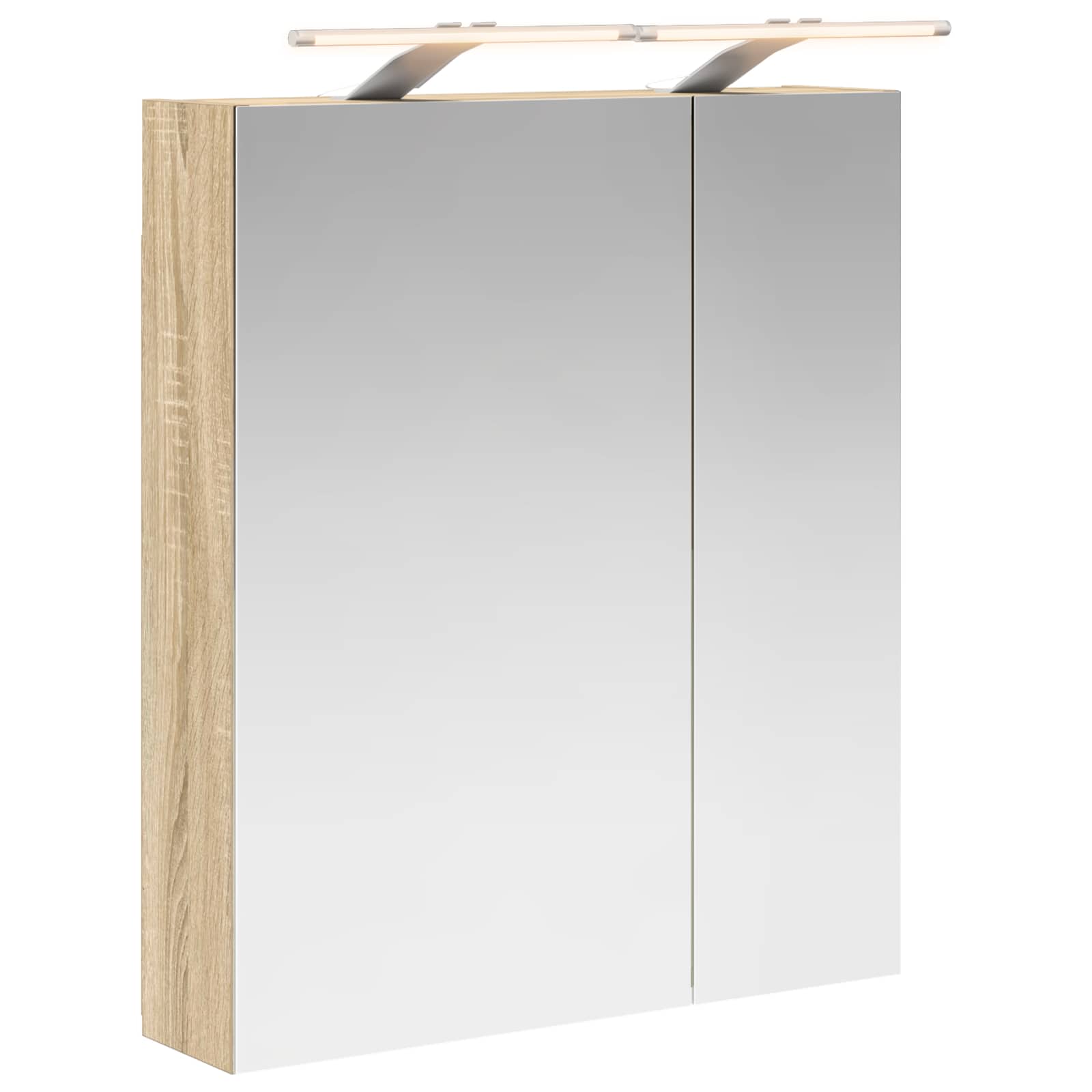 Kupaonski ormar s ogledalom Sonoma hrast 60 x 14,5 x 70 cm